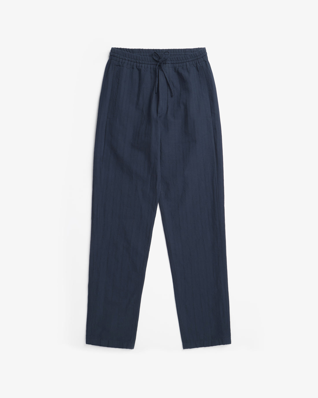 Pantalon bleu foncé en coton biologique et lin de Rotholz