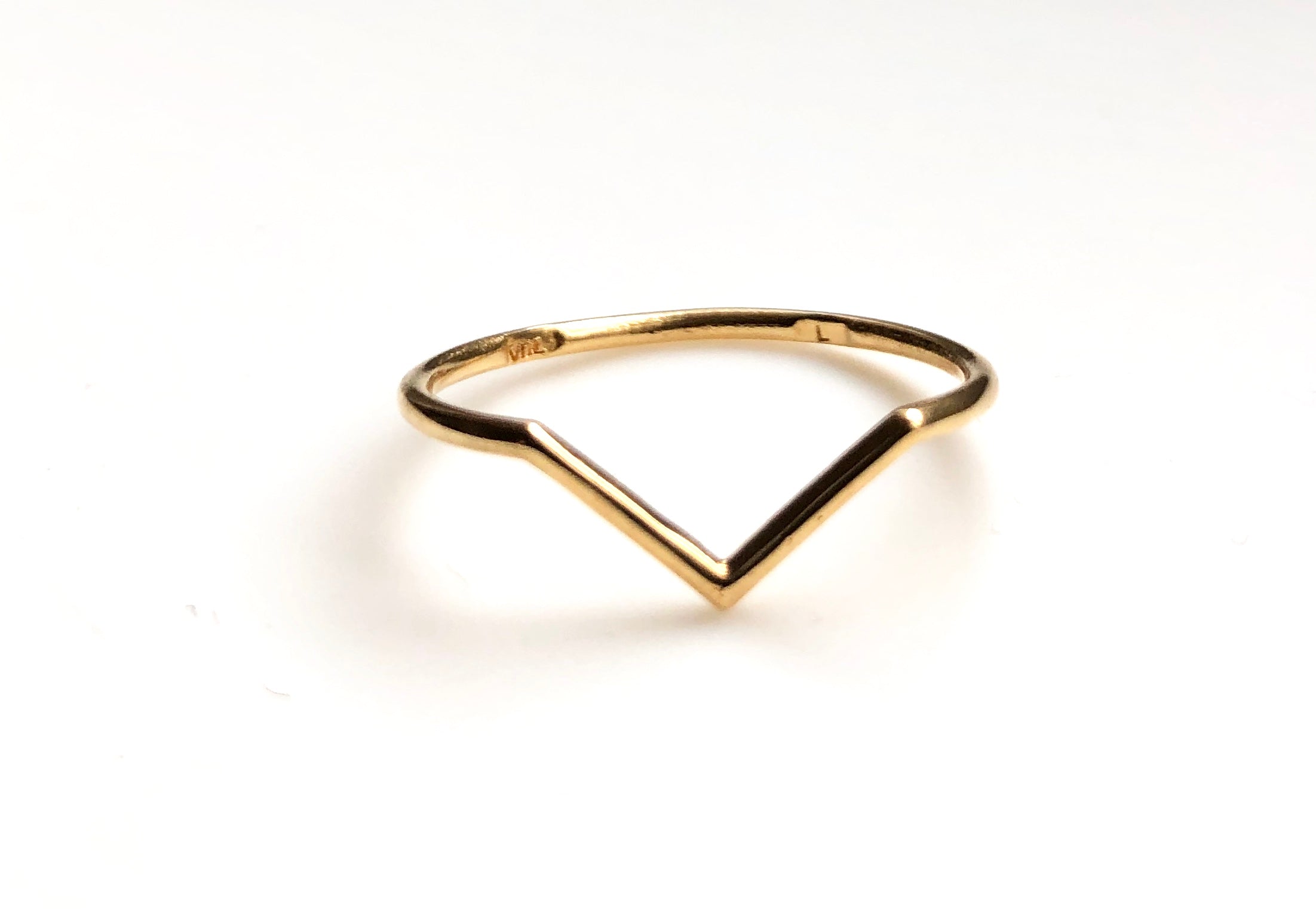 Ring V made of silver by V Design Lab