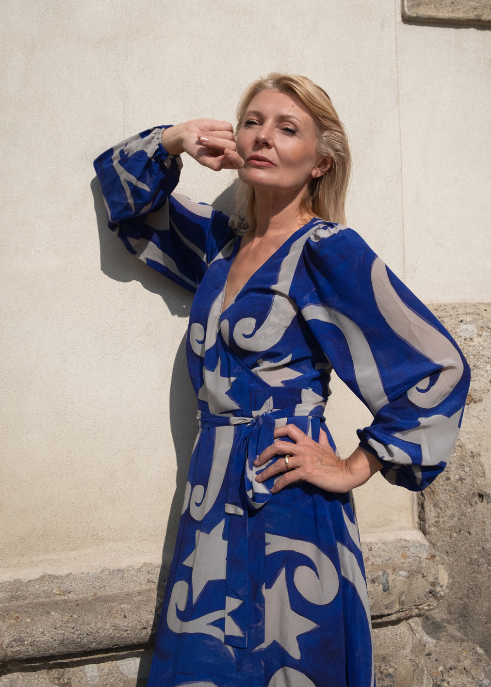 PRE-ORDER Beatrix Dress Picasso Blue