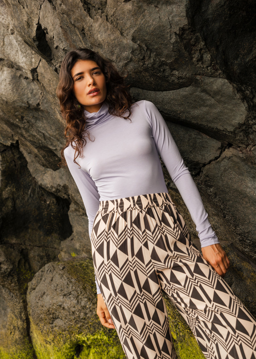 Lyocell Spock Top Lavender von Komana