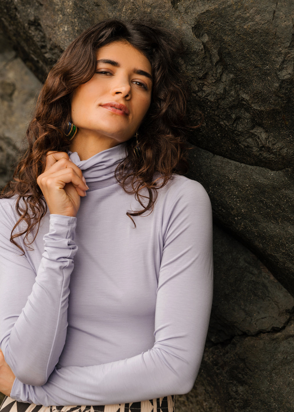 Lyocell Spock Top Lavender von Komana