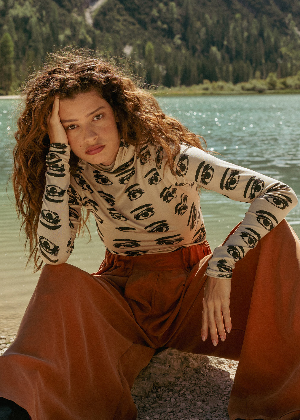 Lyocell Spock Top All Eyes von Komana