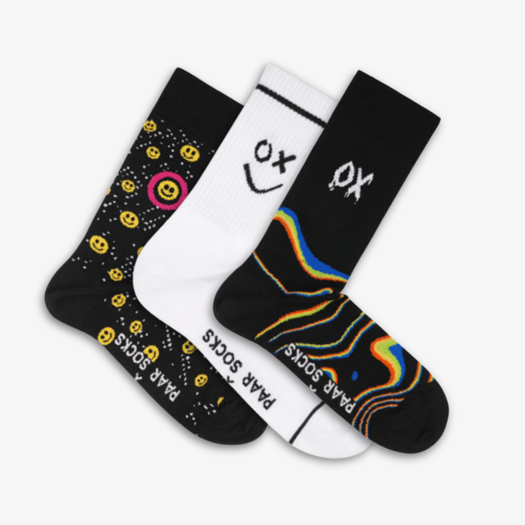 Black socks OX Vibe Bundle made of organic cotton by Paar Socks