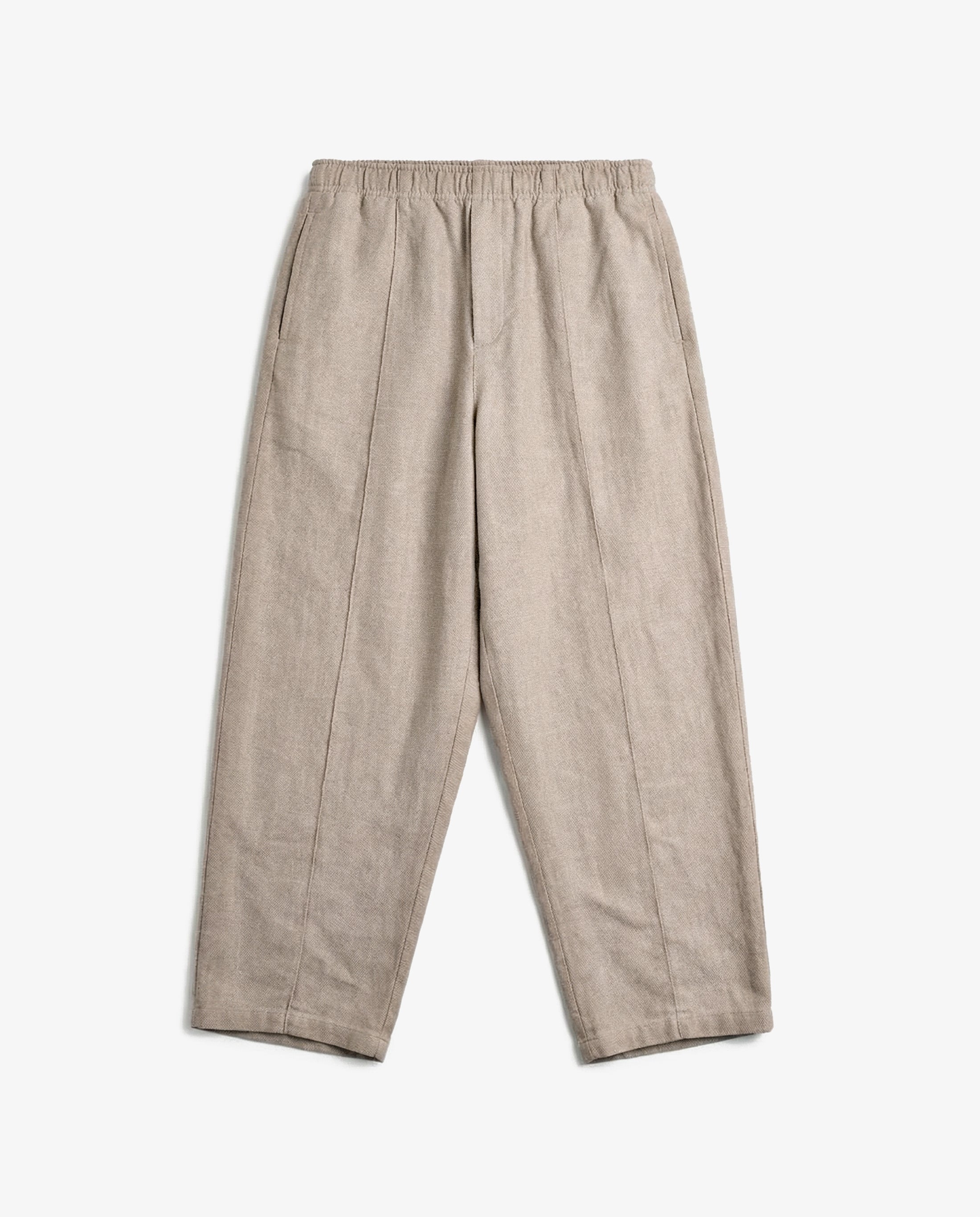 Rotholz beige organic cotton trousers
