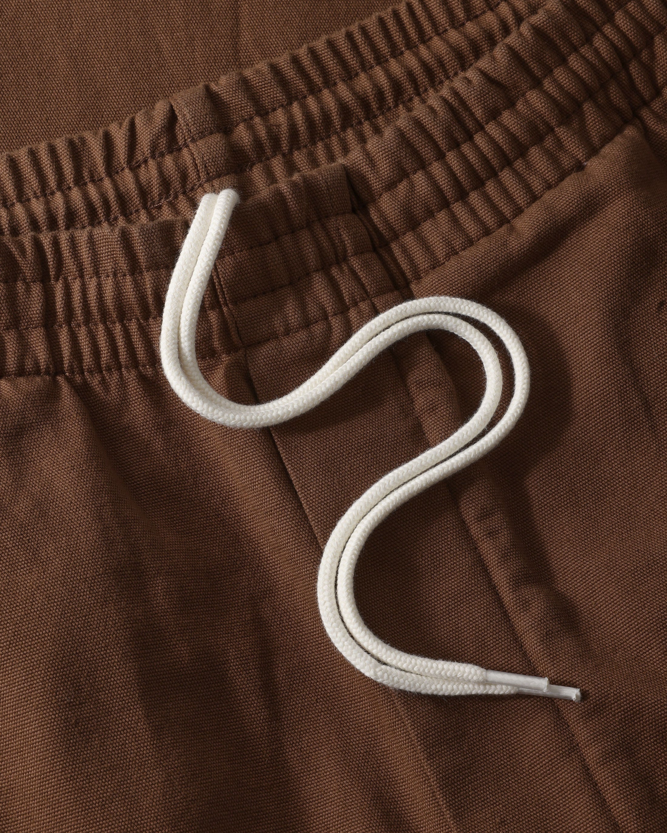 Brown organic cotton trousers by Rotholz