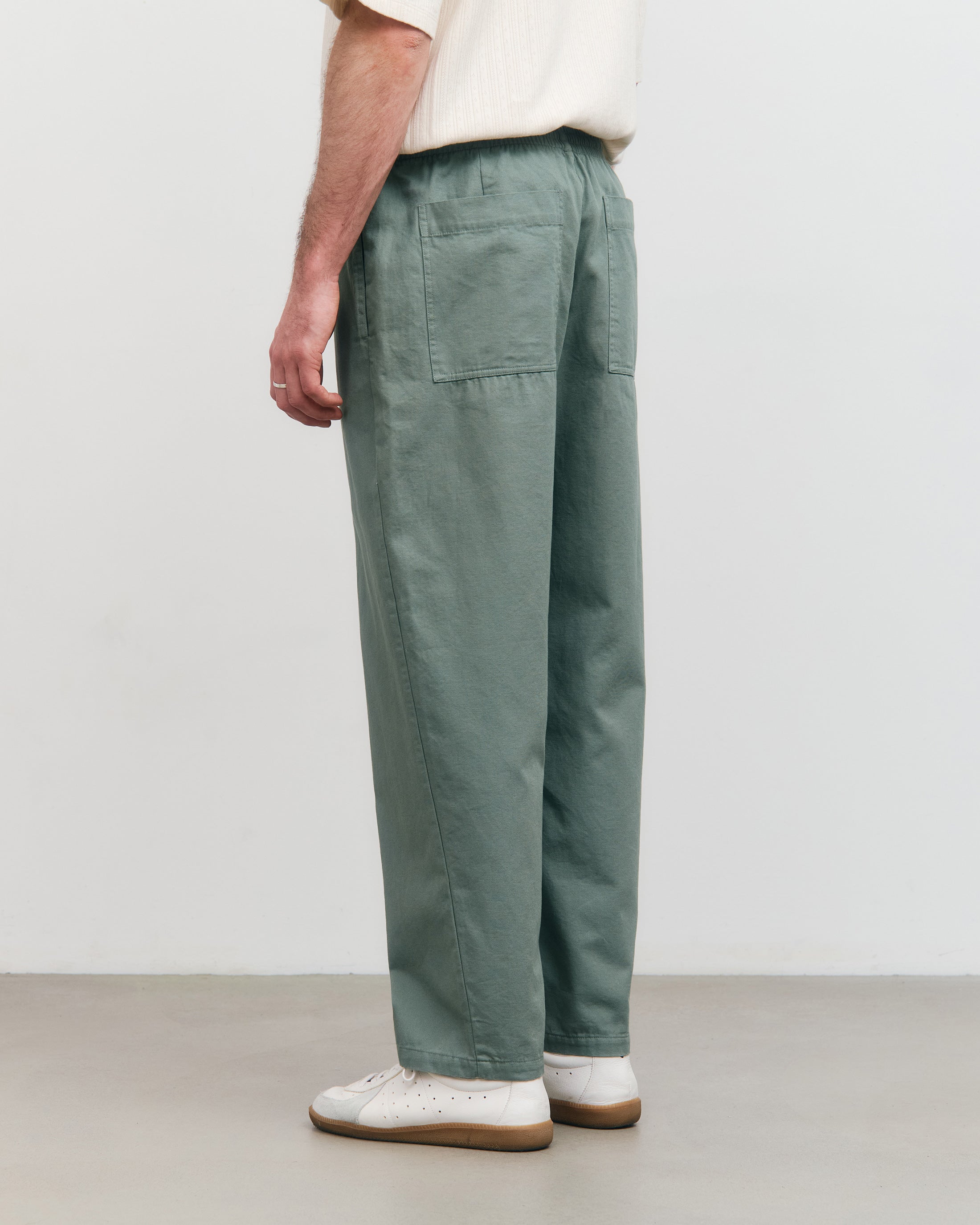 Pantalon vert en coton biologique Rotholz
