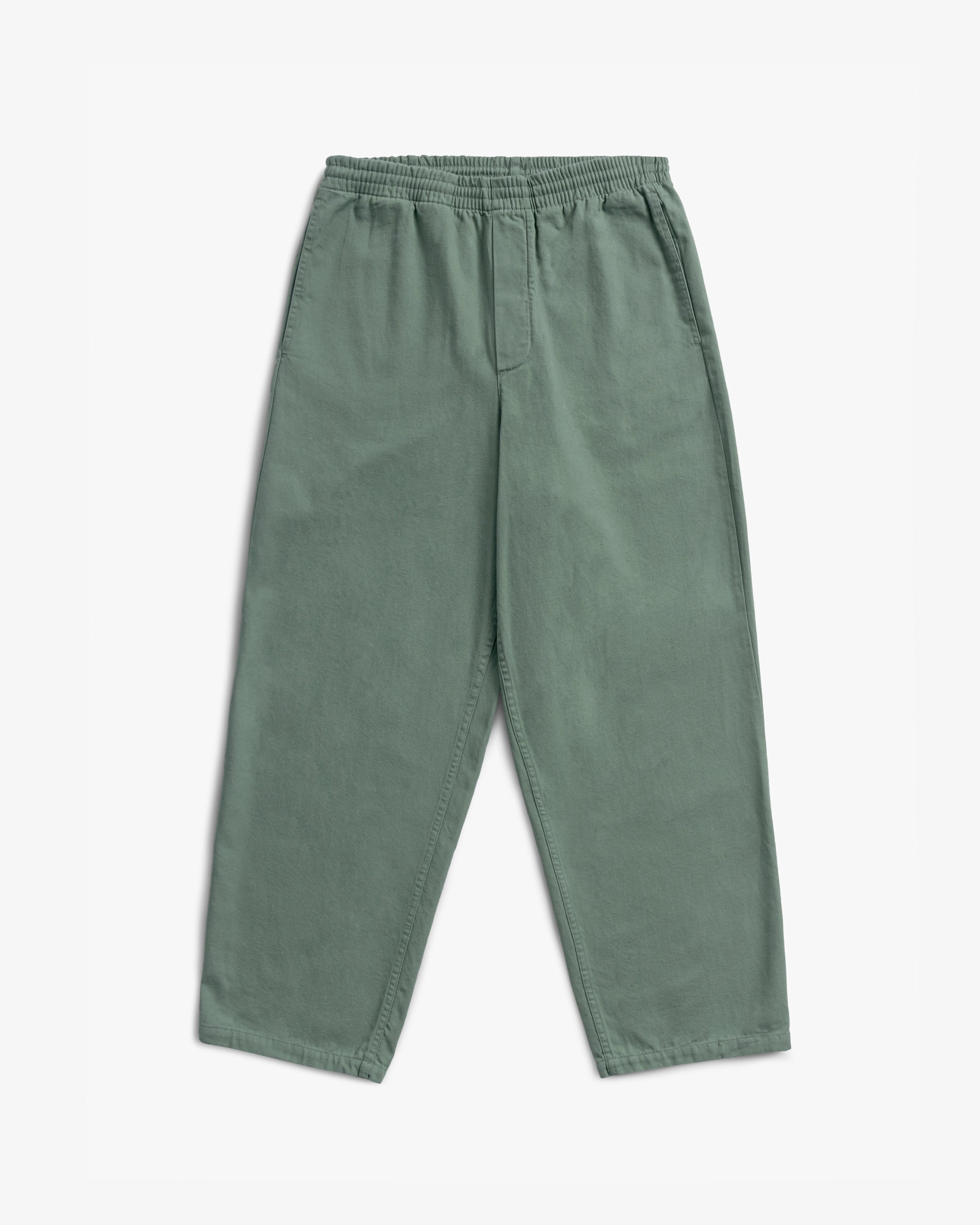 Rotholz organic cotton green trousers