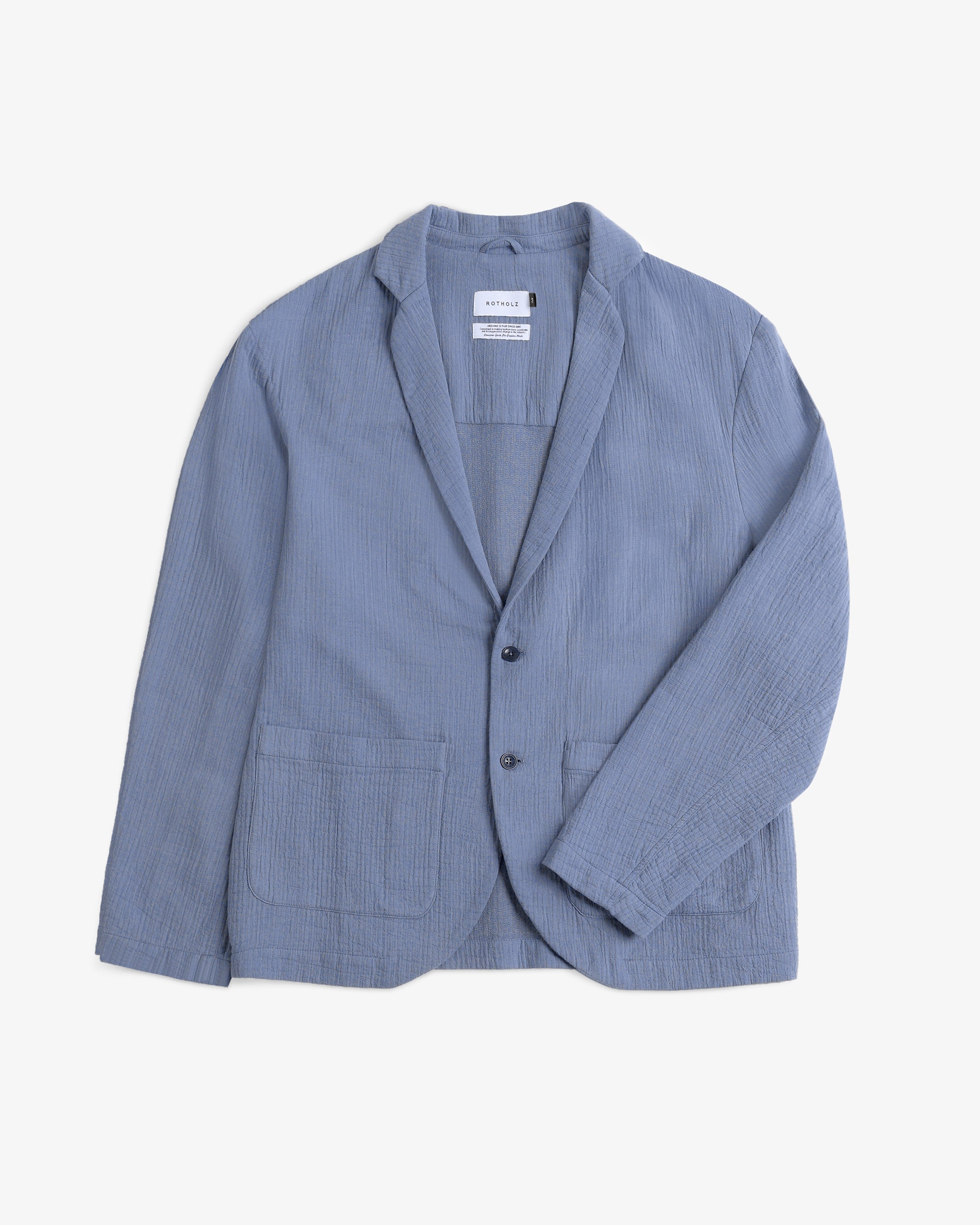 Workwear Blazer Organic Cotton - Light Blue