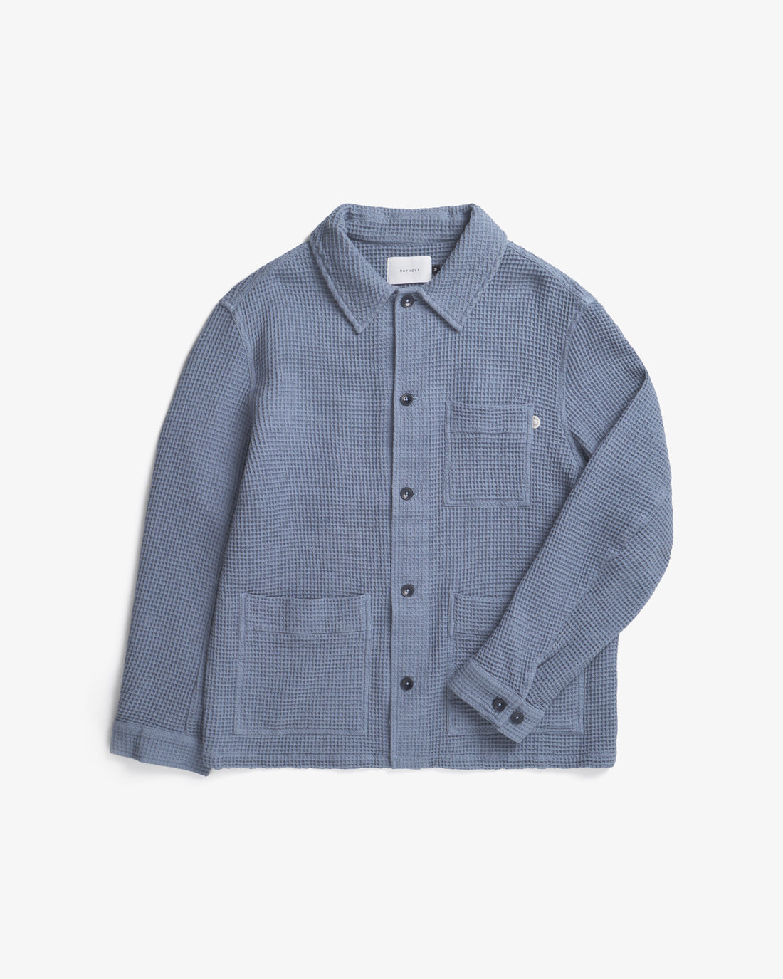 Workwear Jacket Waffle Cotton - Light Blue