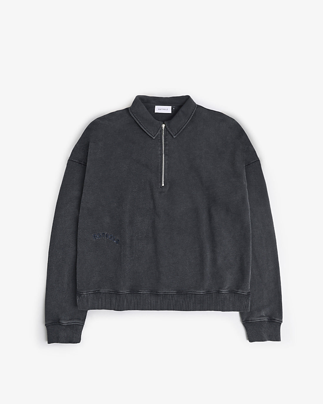Schwarzes Sweatshirt aus 100% Bio-Baumwolle von Rotholz