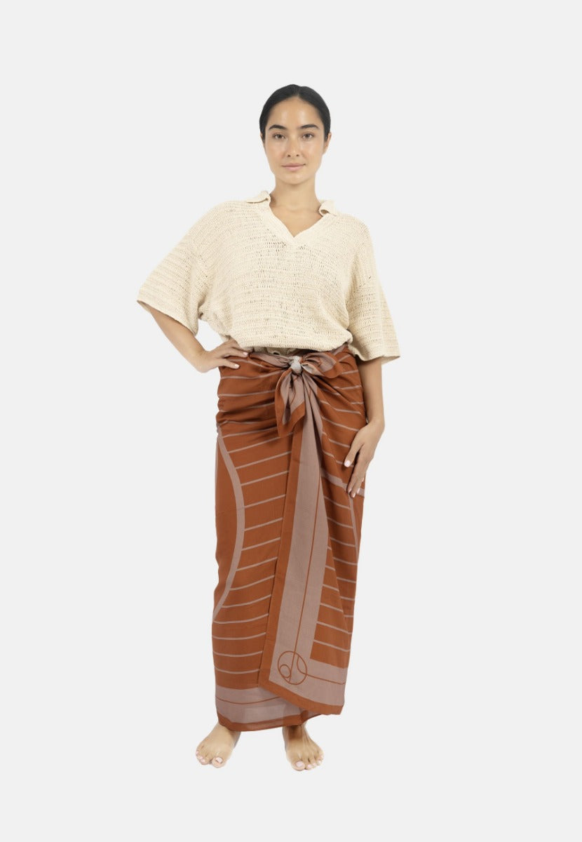 Antibes brown wrap made from 100% Tencel by 1 People