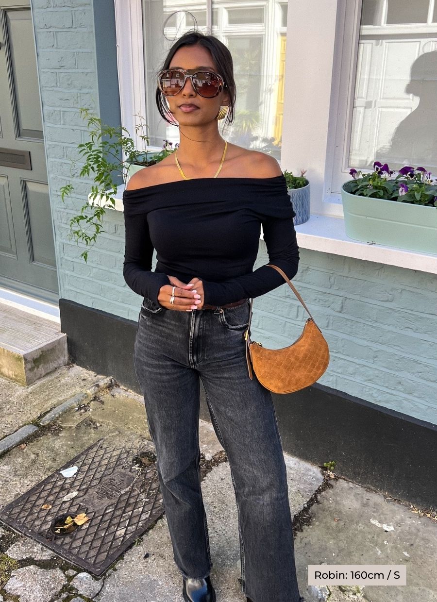 Asymmetrical Longsleeve Micro Modal – Black - Narah Soleigh | Luxe Line