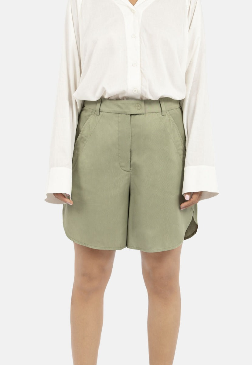 Green shorts Auckland made of 100% Tencel by 1 People