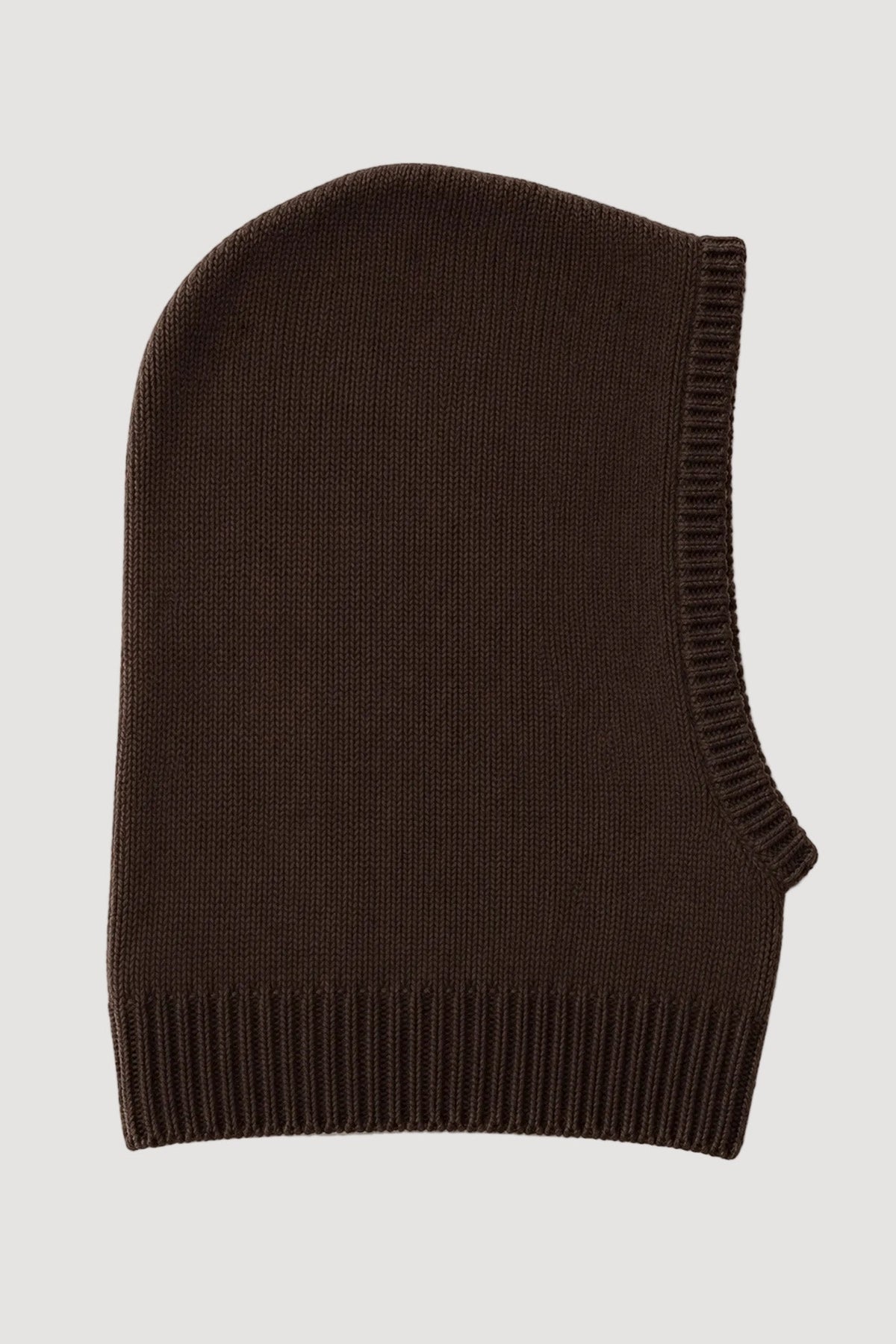Braunes Balaclava aus Kaschmir und Seide von Pura Clothing