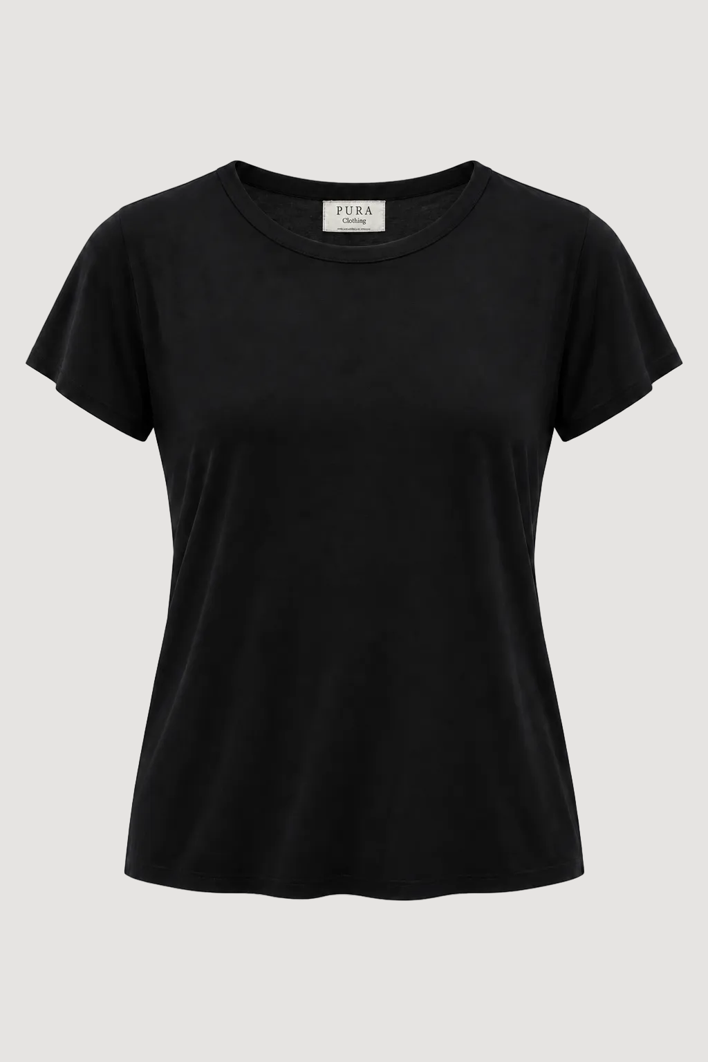 Schwarzes T-Shirt BALI aus 100% Tencel von Pura Clothing