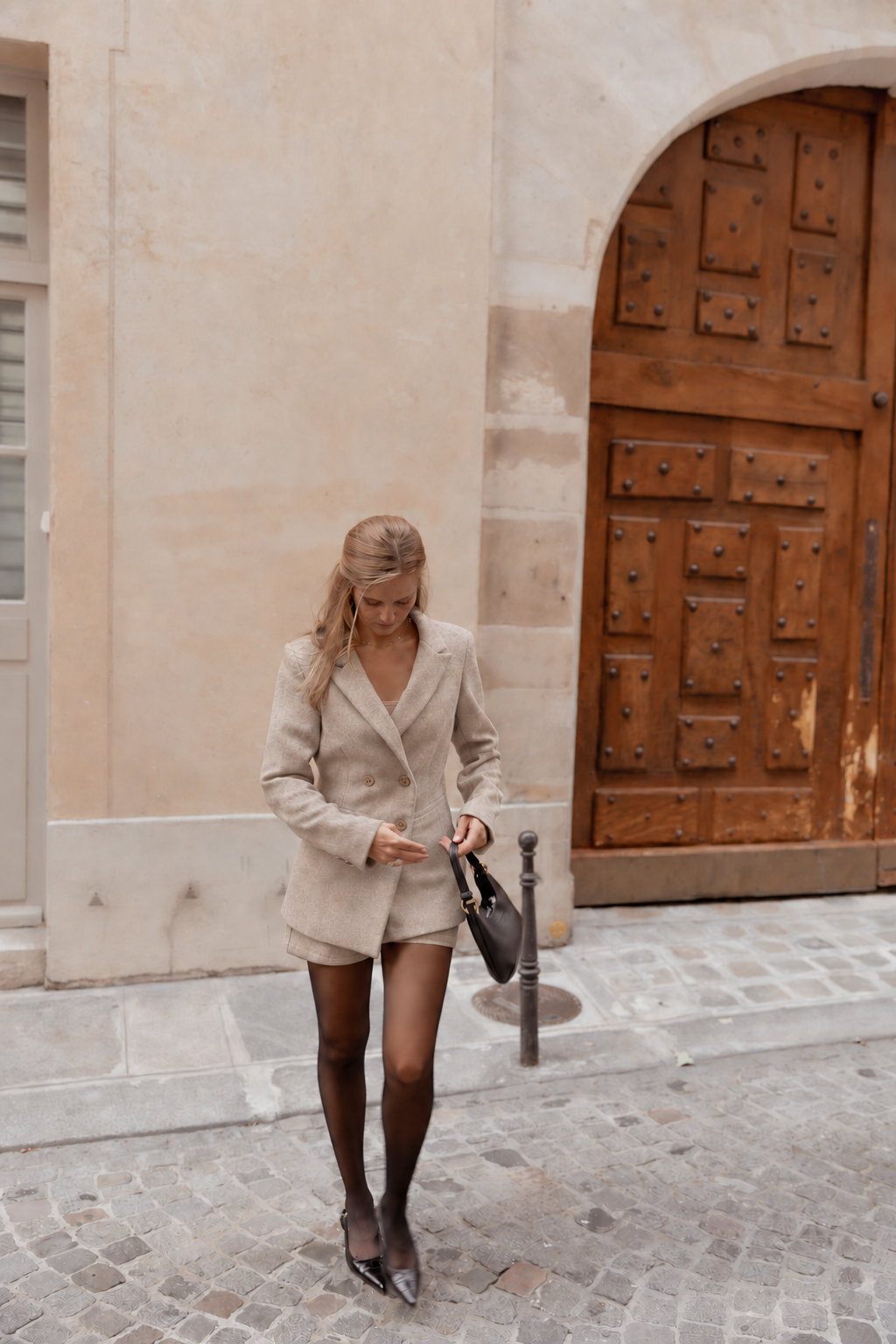Beige Shorts Signature aus 100% Bio-Merinowolle von Pura Clothing