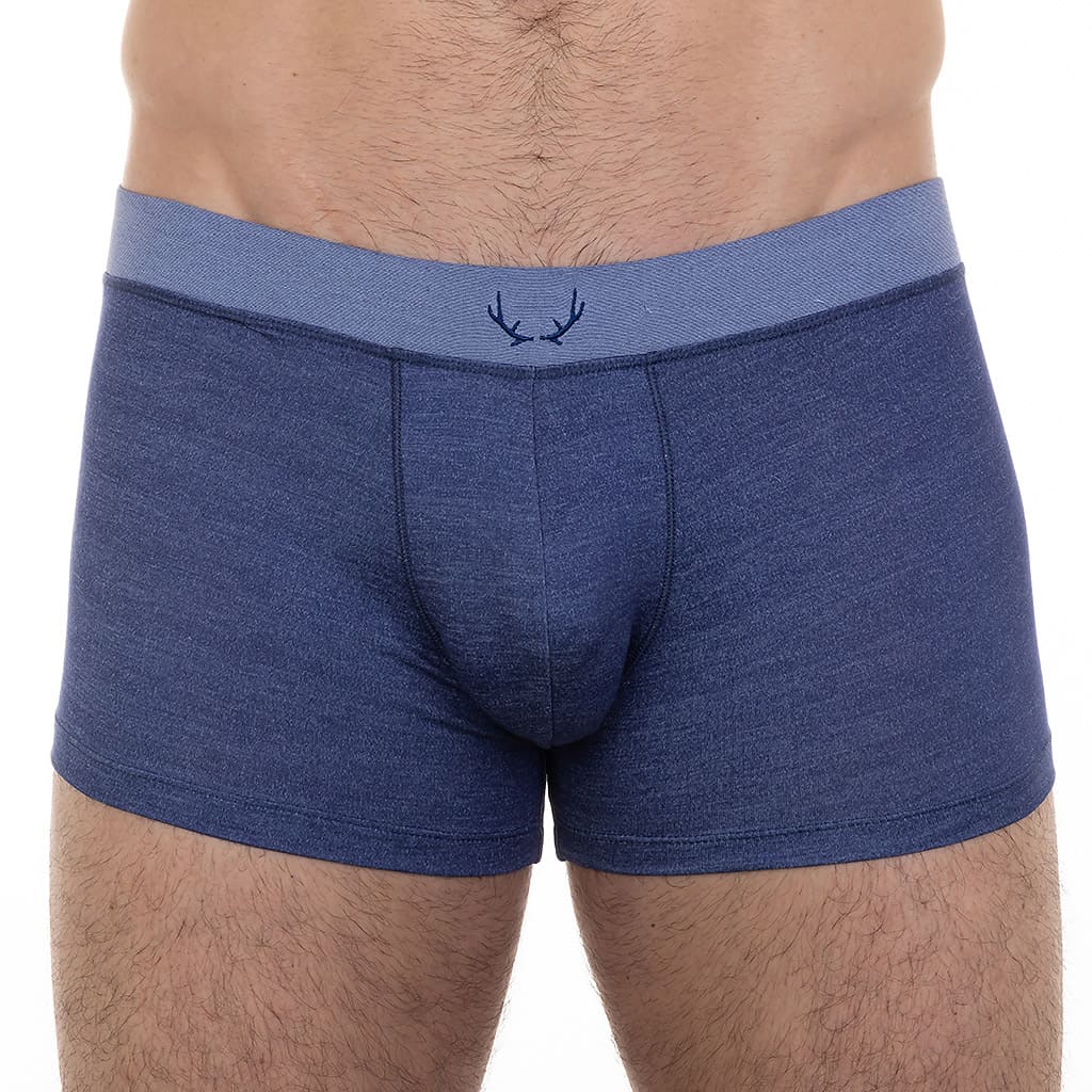 Boxer homme bleu indigo en Tencel - BLUEBUCK