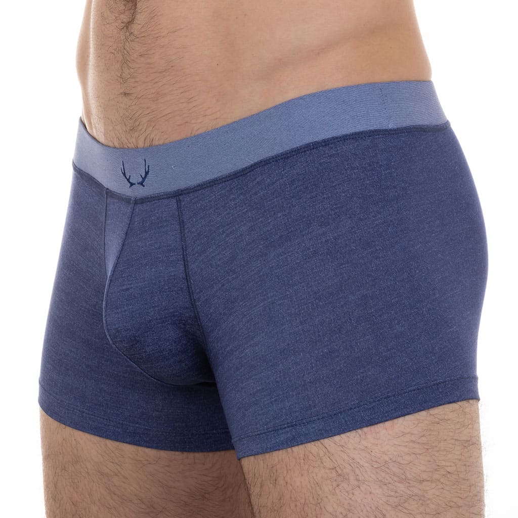 Boxer homme bleu indigo en Tencel - BLUEBUCK