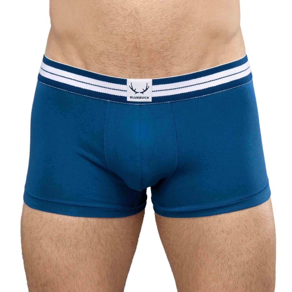 Boxer homme classique bleu marine en coton bio - BLUEBUCK