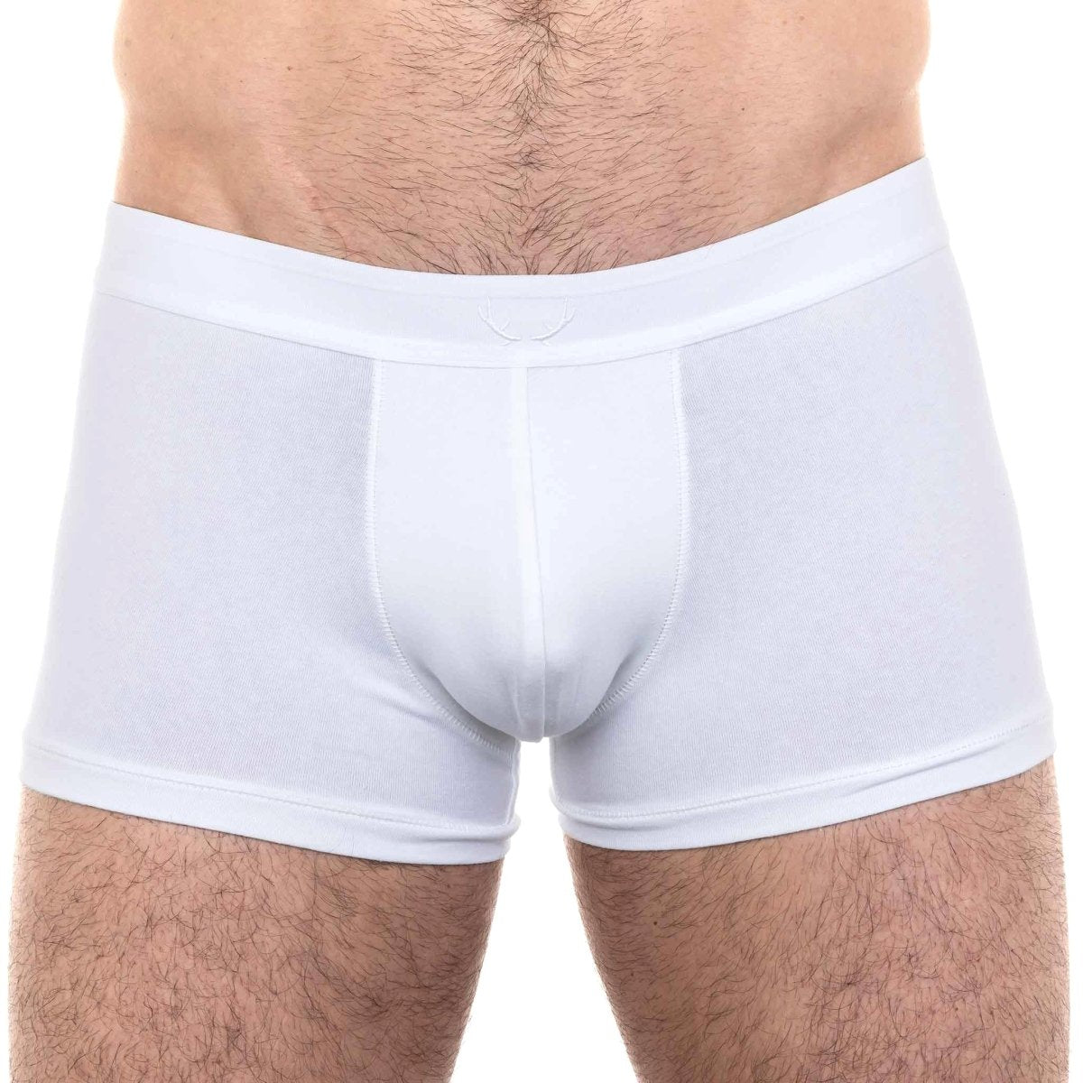 Boxer homme en coton recyclé blanc - BLUEBUCK