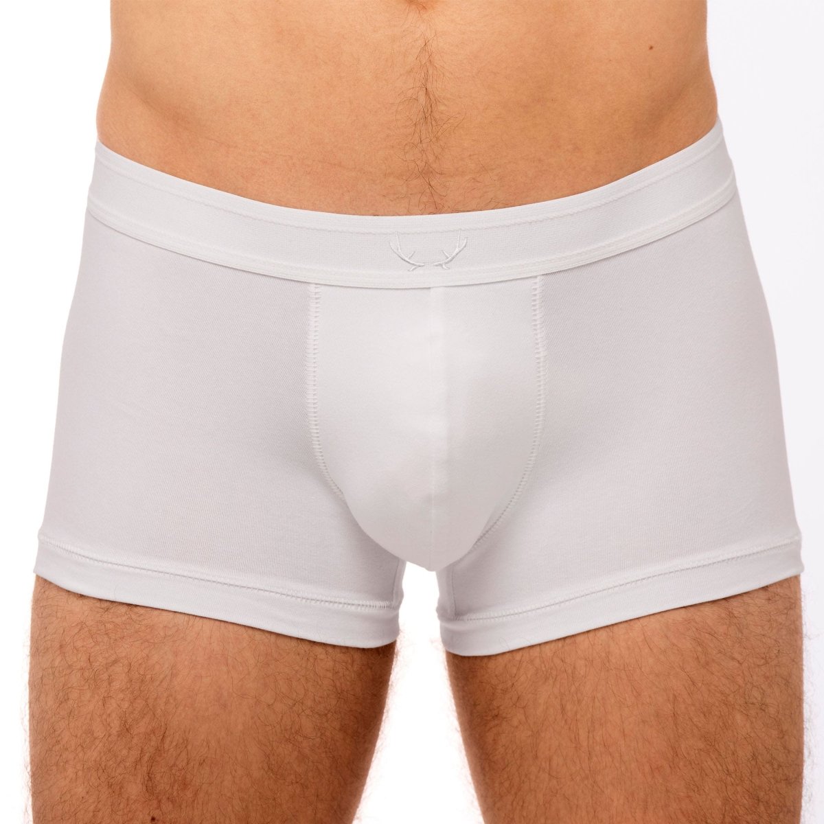 Boxer blanc en coton recyclé de Bluebuck