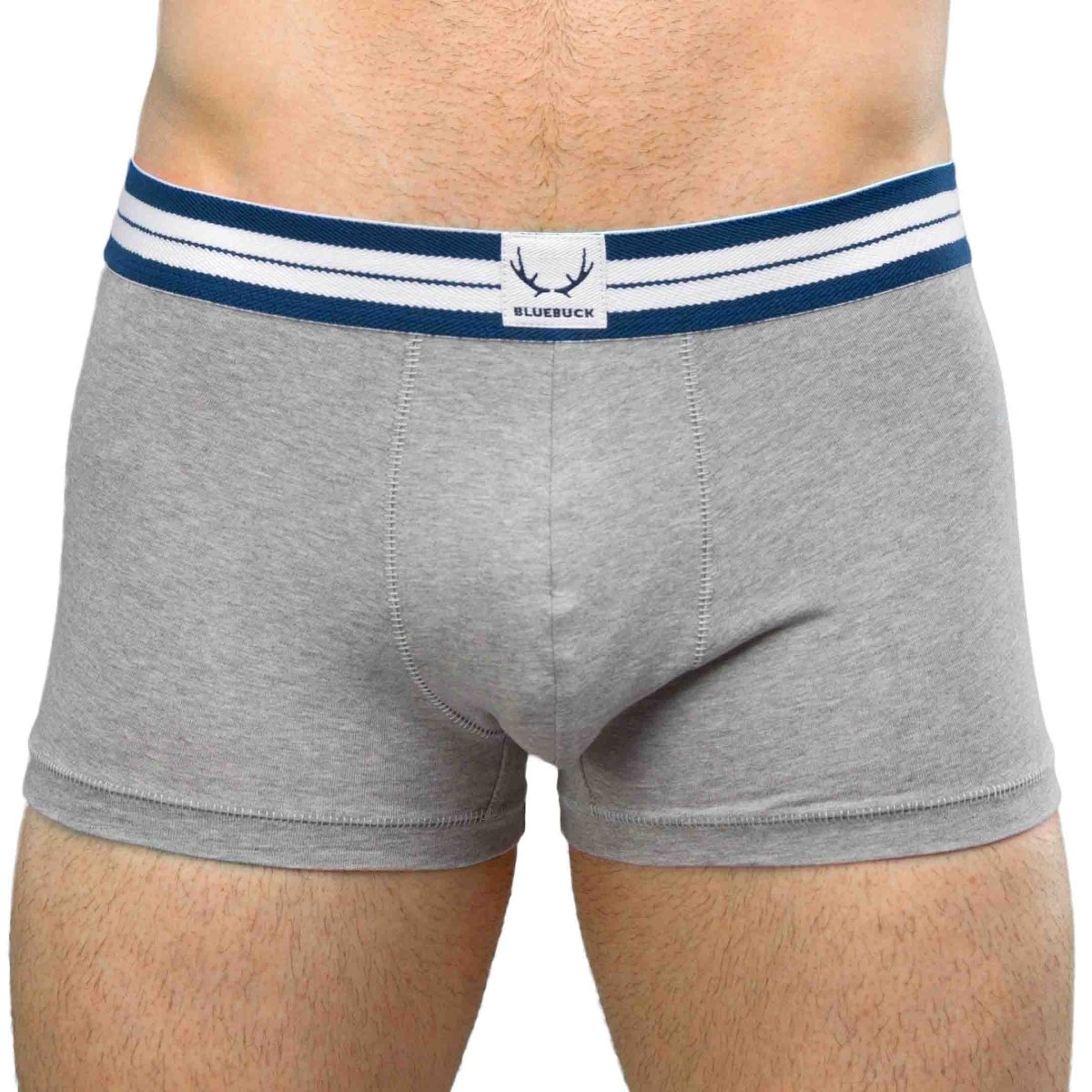 Boxer homme gris en coton bio - BLUEBUCK