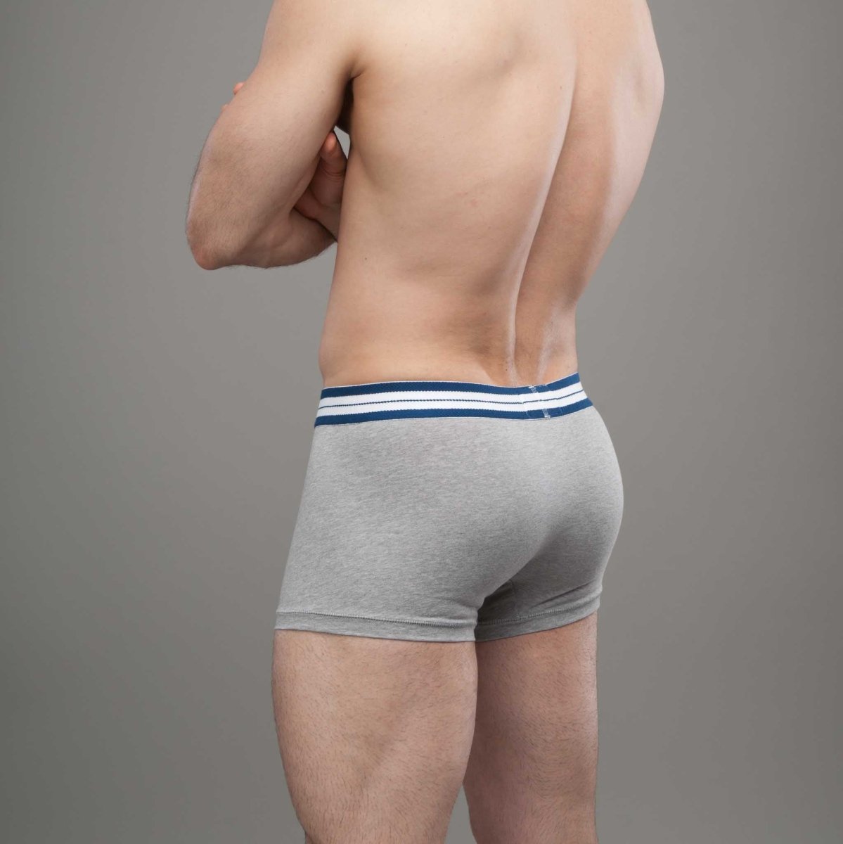 Boxer homme gris en coton bio - BLUEBUCK