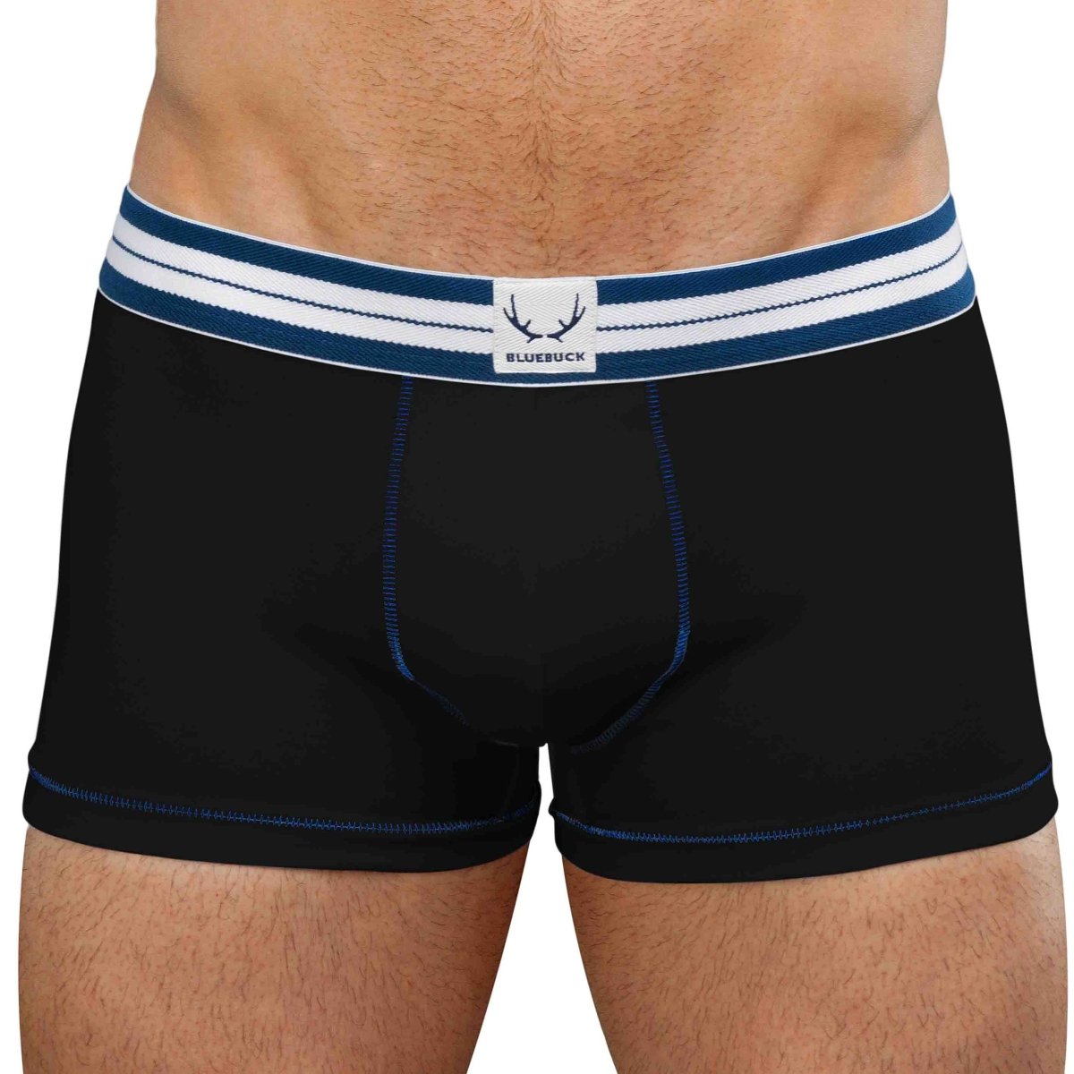 Boxer homme noir en coton bio - BLUEBUCK