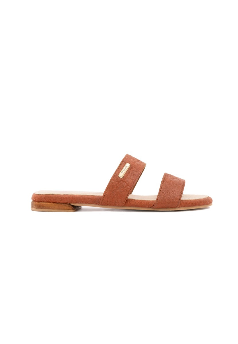Brown sandals Capri PRJ made of Piñatex® by 1 People