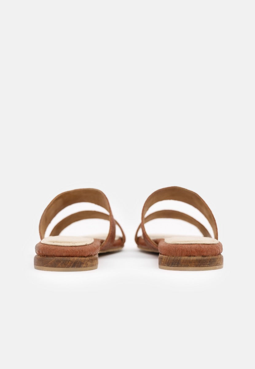 Brown sandals Capri PRJ made of Piñatex® by 1 People