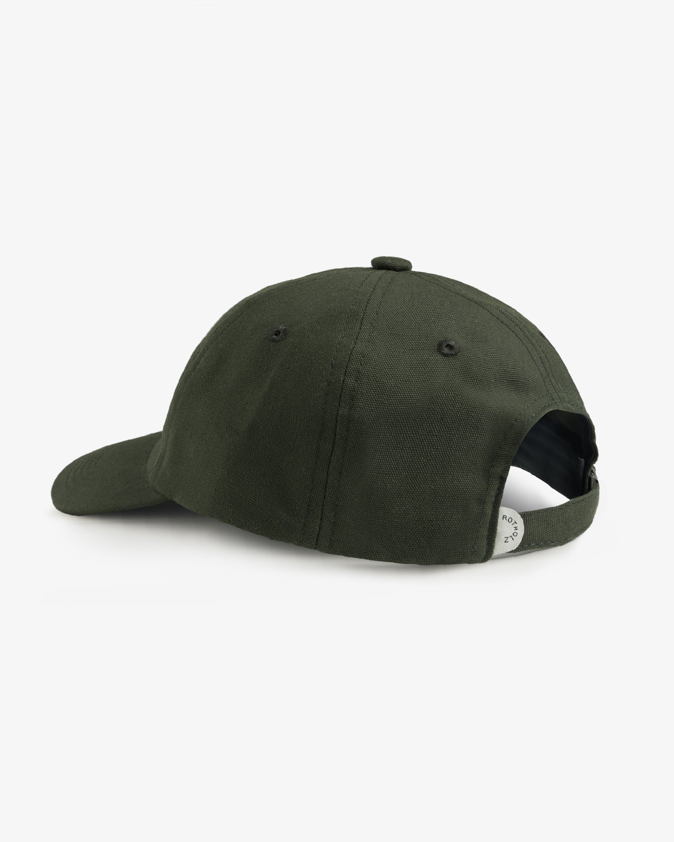Olivegrüne Cap Classic aus Bio-Baumwolle von Rotholz