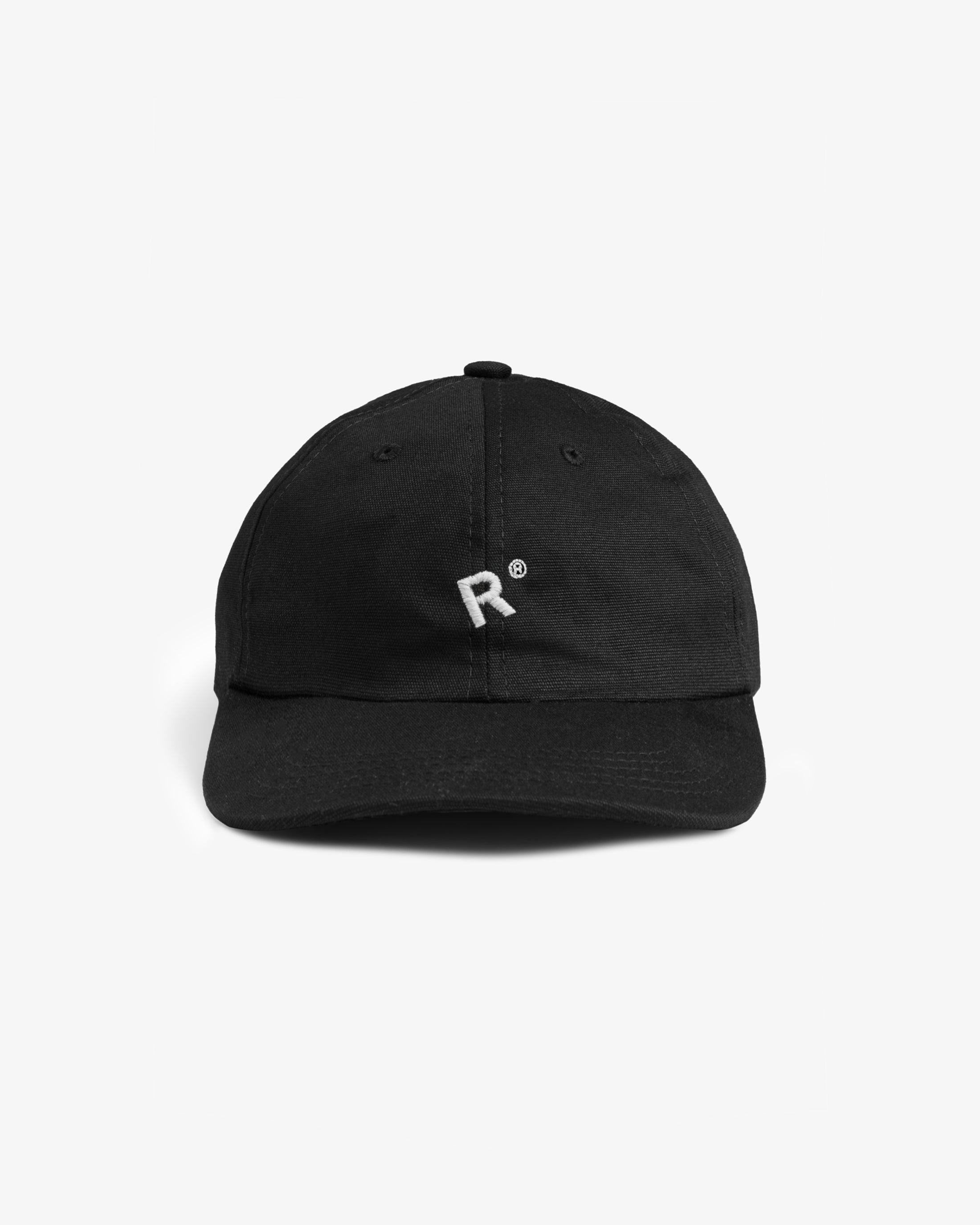 Schwarze Cap Classic aus Bio-Baumwolle von Rotholz /Classic Cap Bio Baumwolle - Schwarz