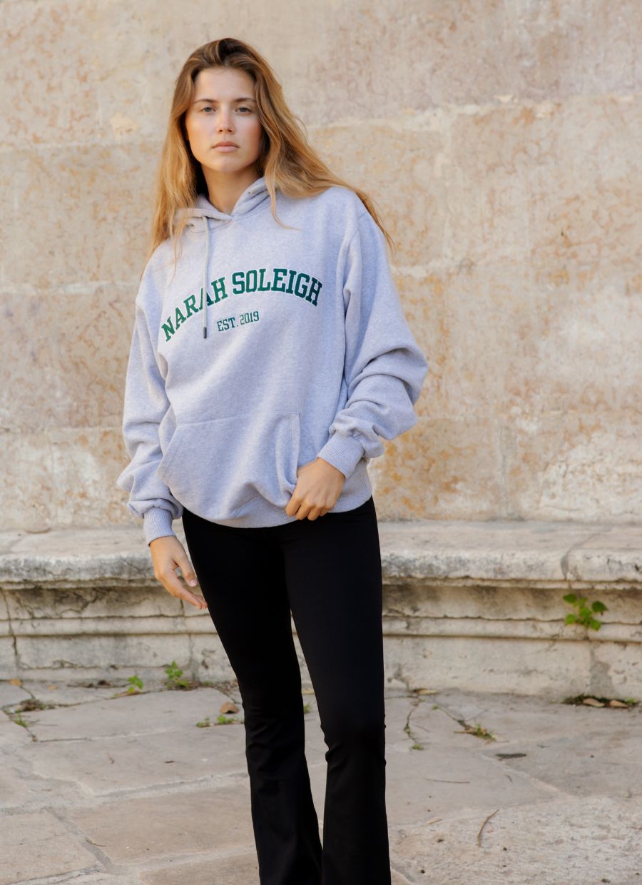 College Hoodie - Grey Melange - Narah Soleigh