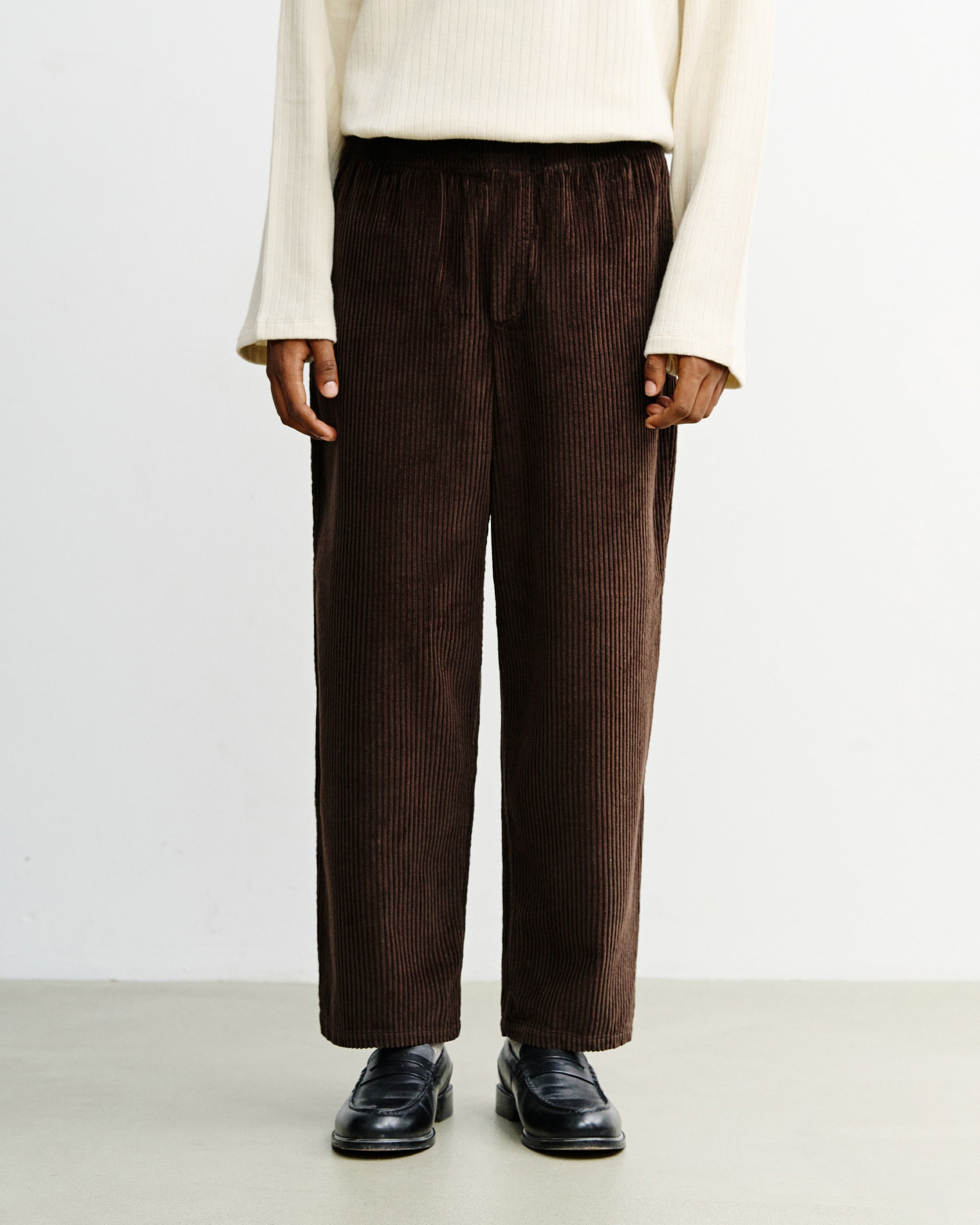 Braune Cordhose Weit aus Bio-Baumwolle von Rotholz