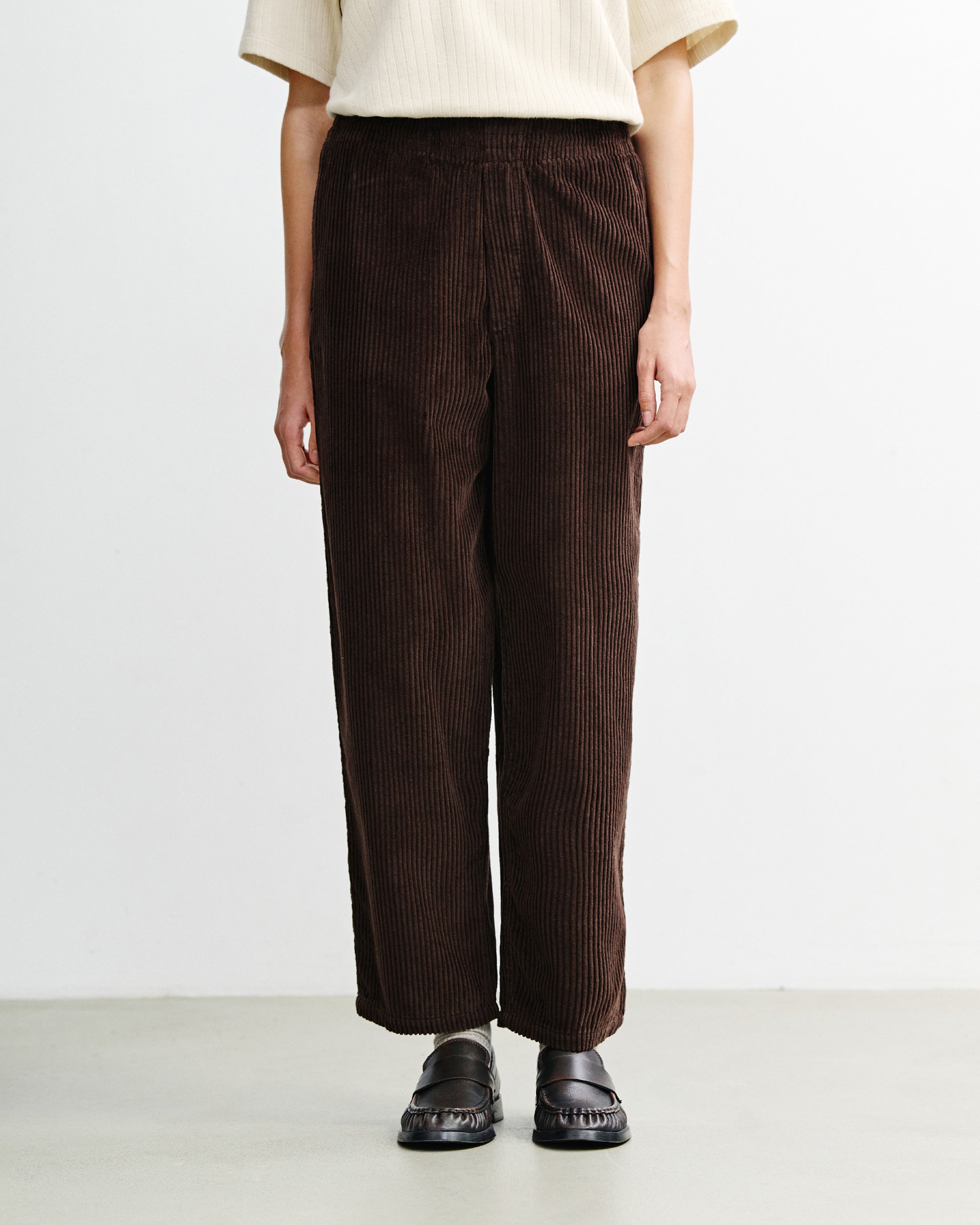 Braune Cordhose Weit aus Bio-Baumwolle von Rotholz