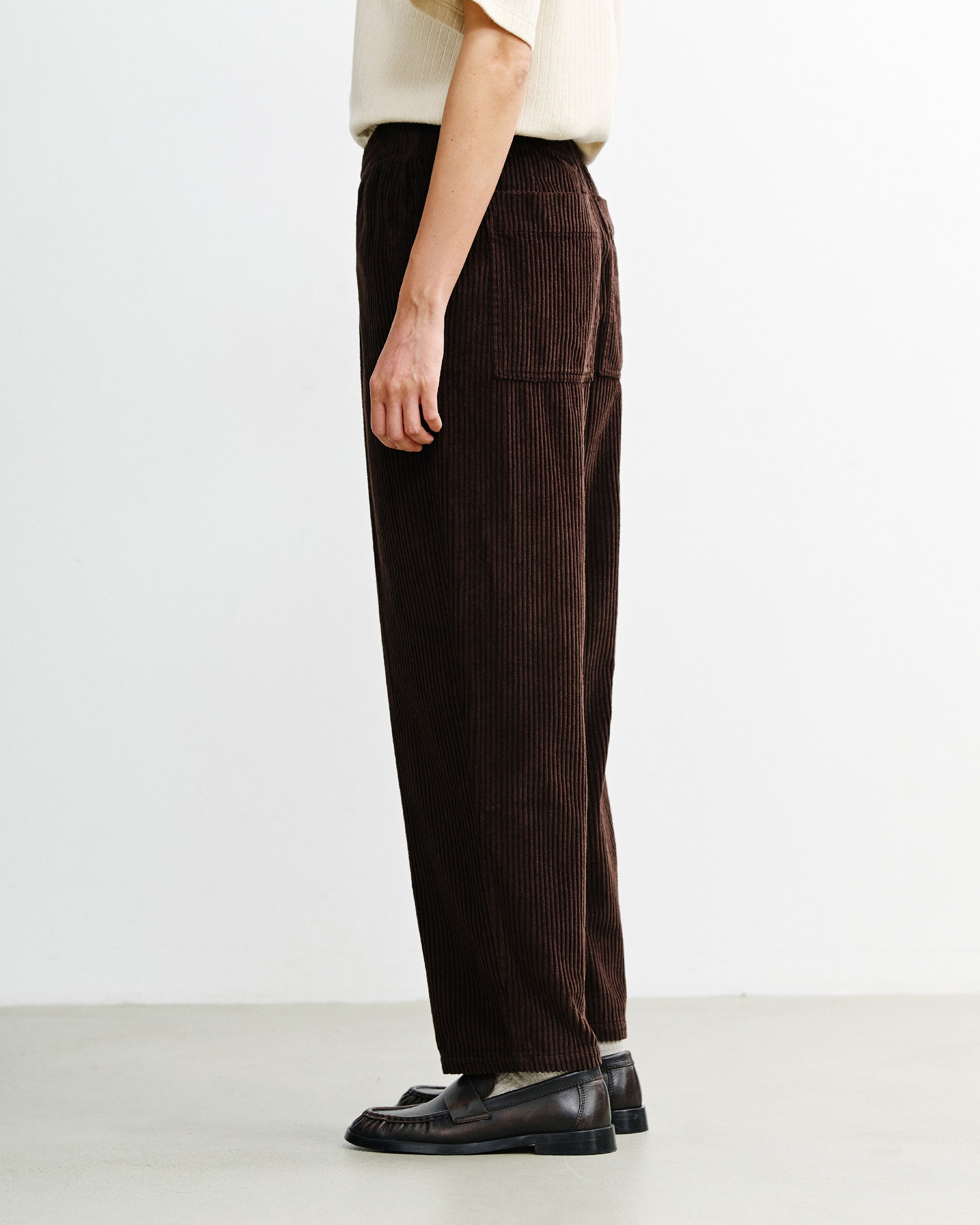 Braune Cordhose Weit aus Bio-Baumwolle von Rotholz
