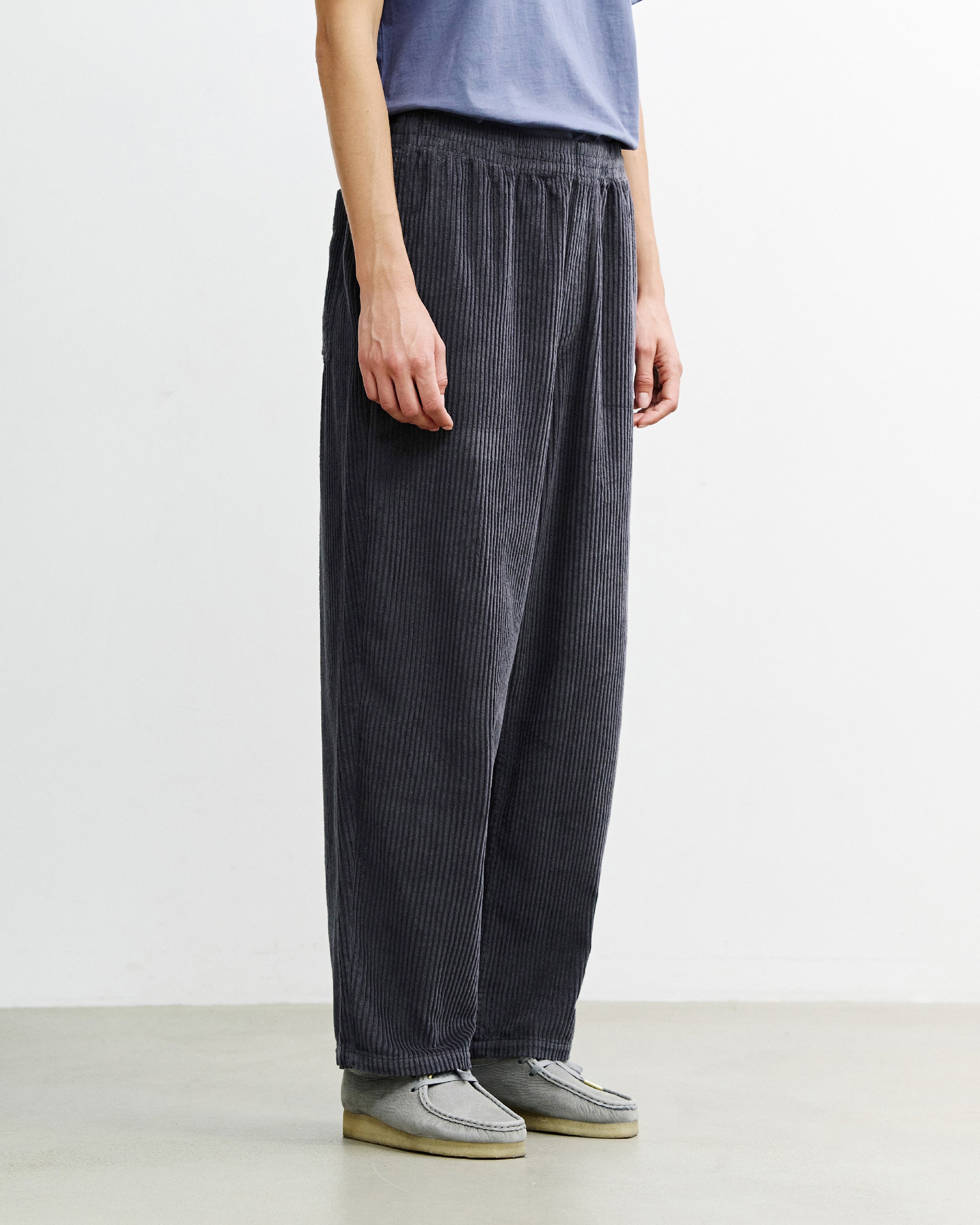 Dunkelgraue Cordhose Weit aus Bio-Baumwolle von Rotholz