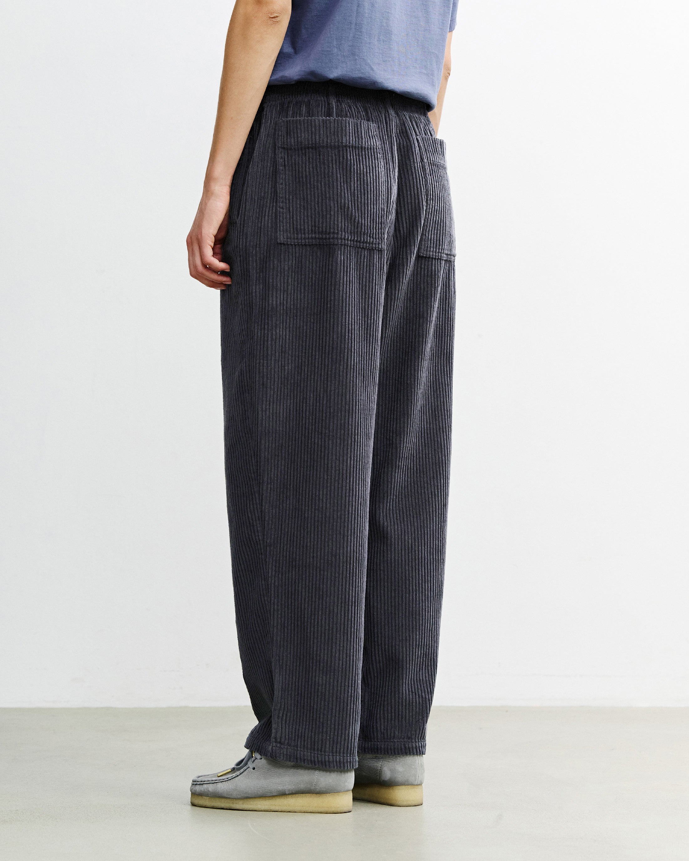 Dunkelgraue Cordhose Weit aus Bio-Baumwolle von Rotholz