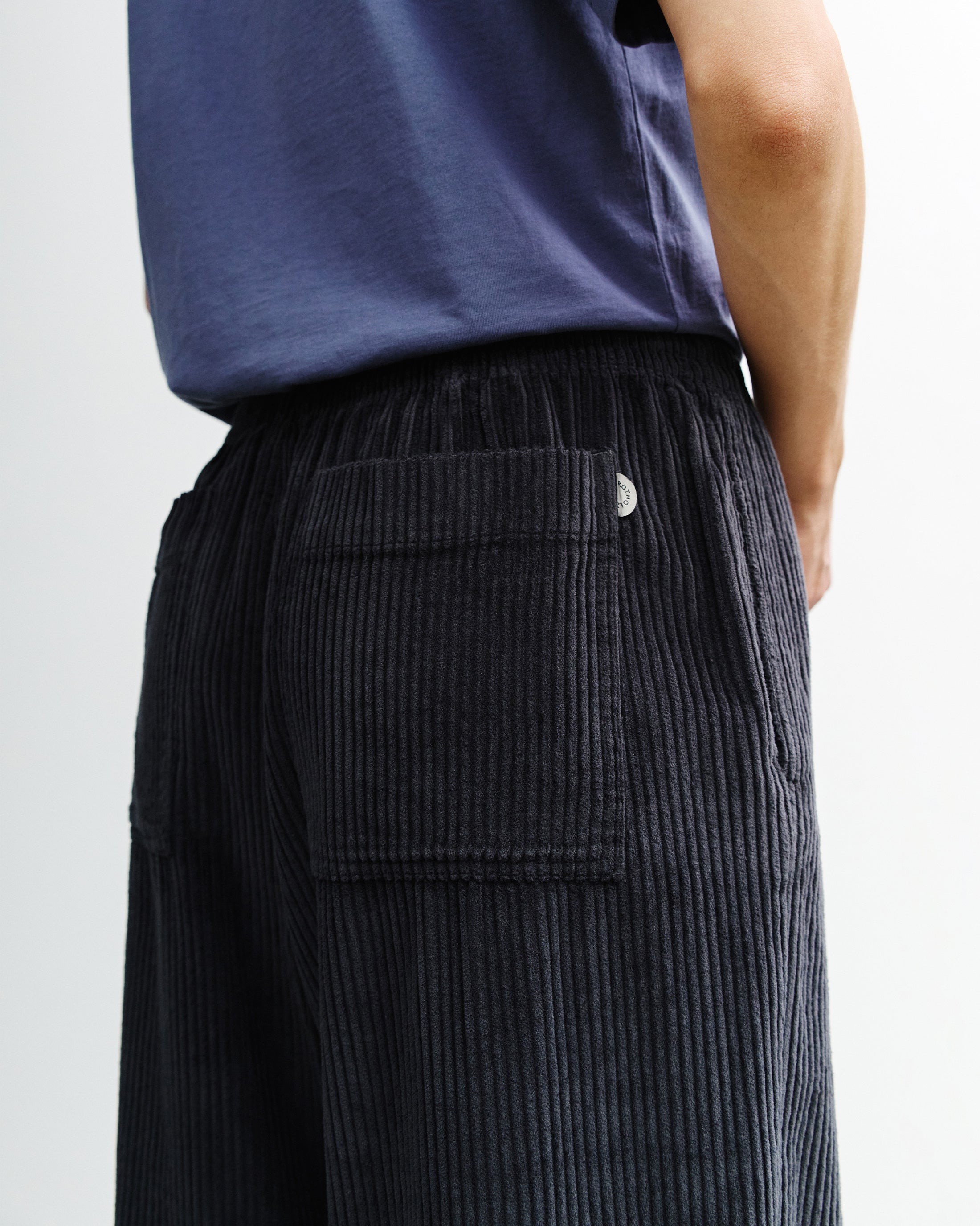 Dunkelgraue Cordhose Weit aus Bio-Baumwolle von Rotholz