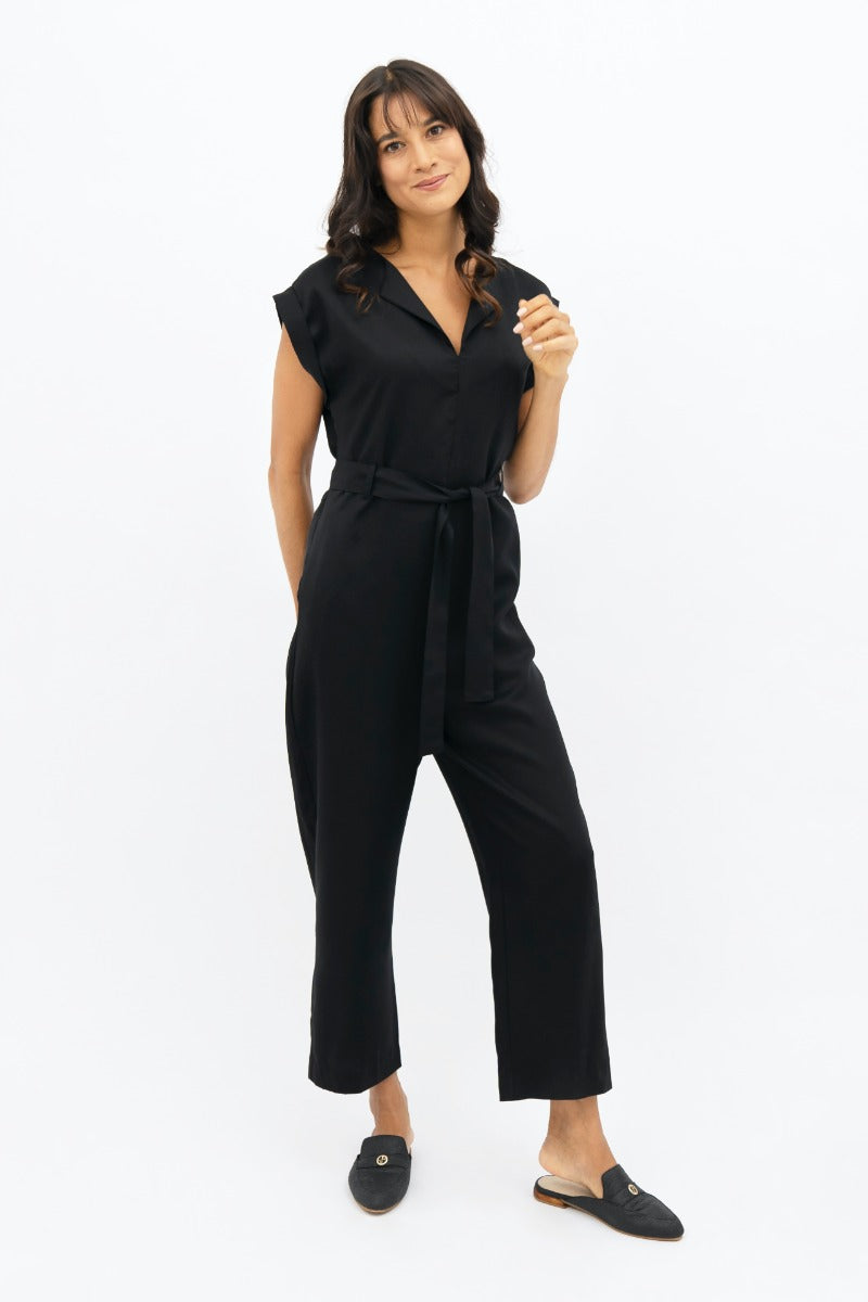 Black overall Dakar DSS made of 100% Tencel by 1 People