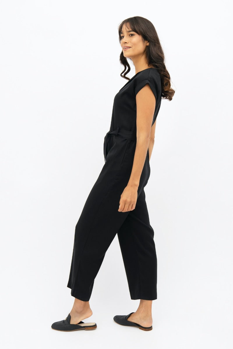 Black overall Dakar DSS made of 100% Tencel by 1 People