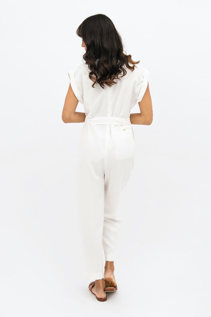 White overall Dakar DSS made of 100% Tencel by 1 People