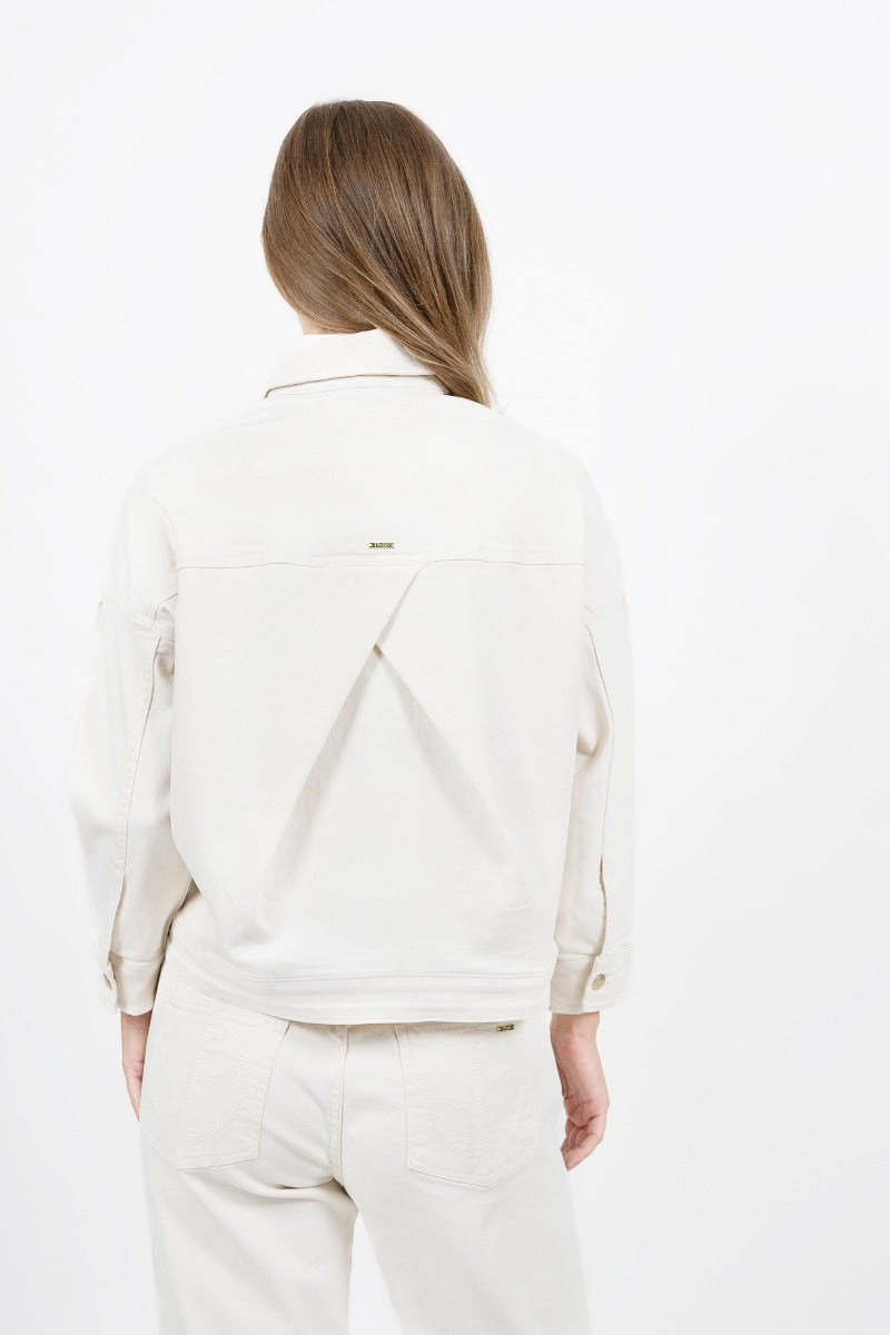 White denim jacket Arizona PHX made of organic cotton by 1 People