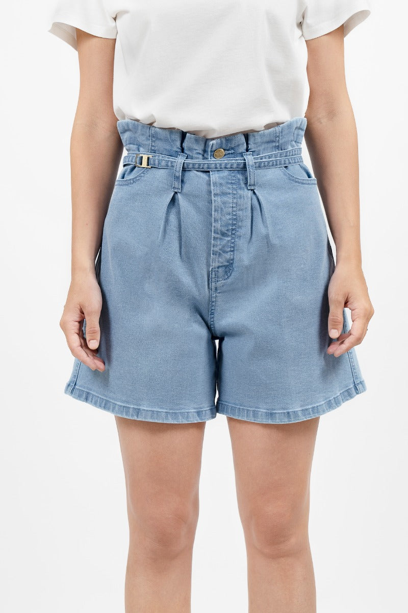 Blue denim short Montana BIL made of cotton by 1 People