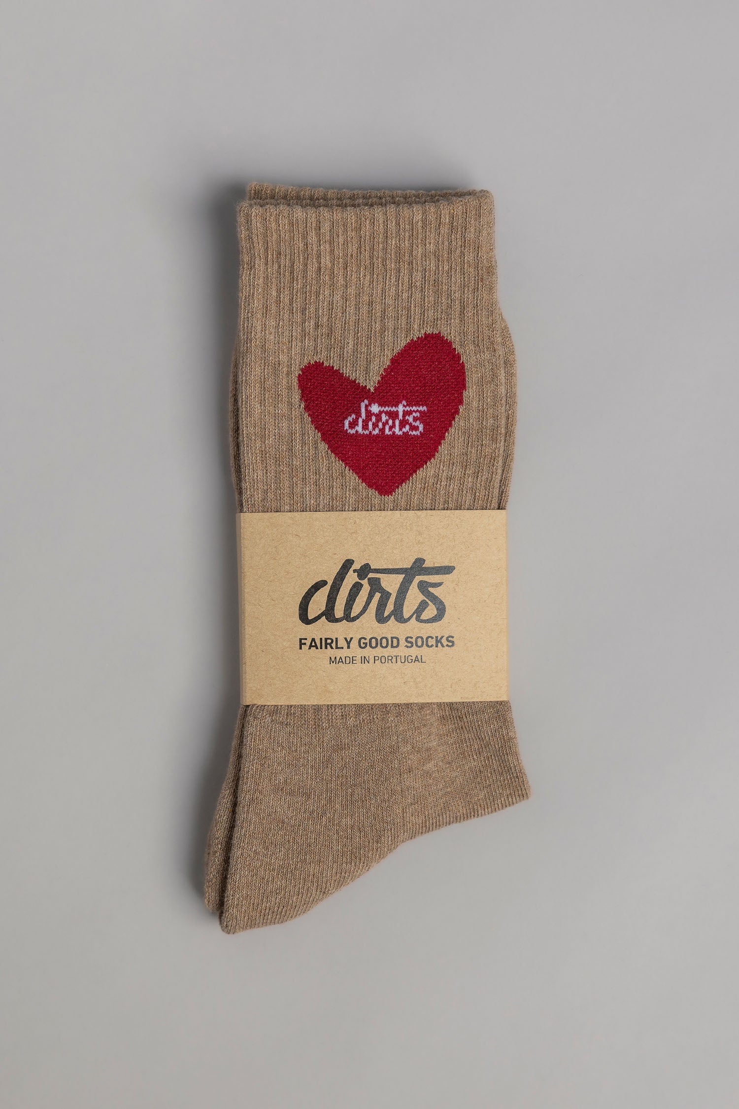 Heart Socks 2.0 in camel von DIRTS
