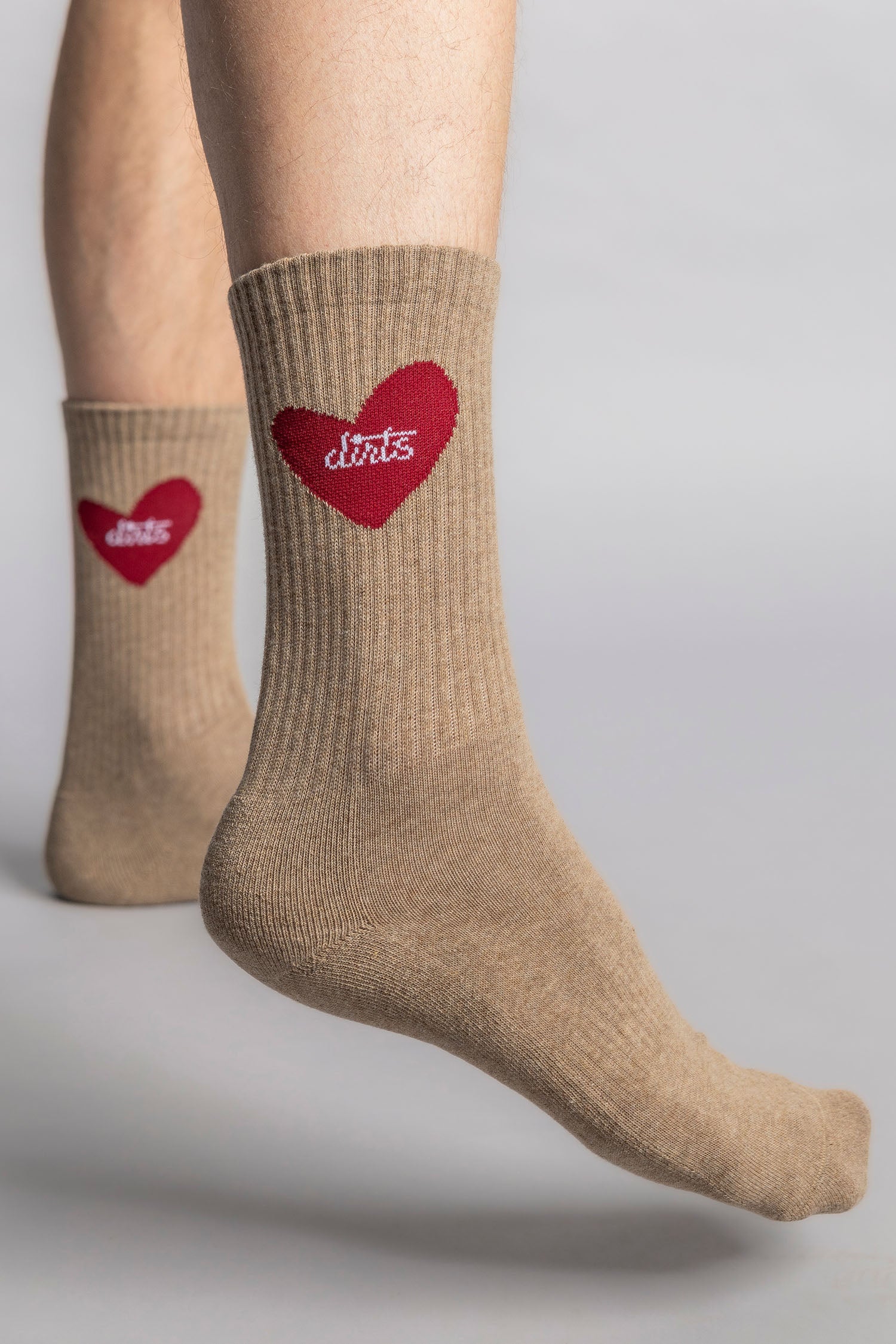 Heart Socks 2.0 in camel von DIRTS
