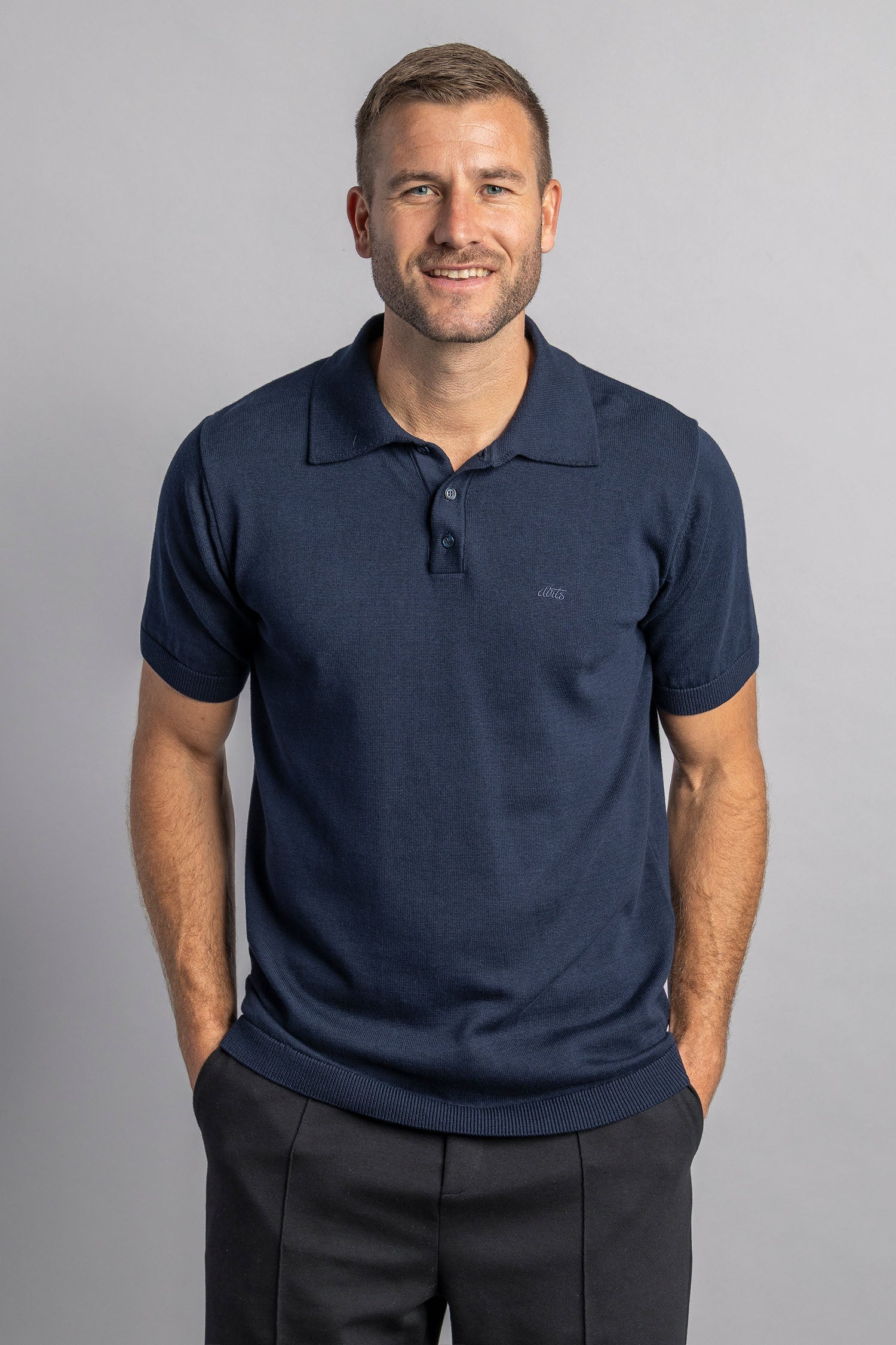 Knit Poloshirt aus Bio Baumwolle von Dirts