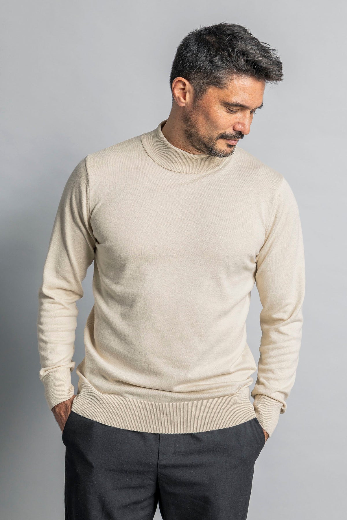 Strick Rollkragenpullover aus 100% Bio-Baumwolle von DIRTS