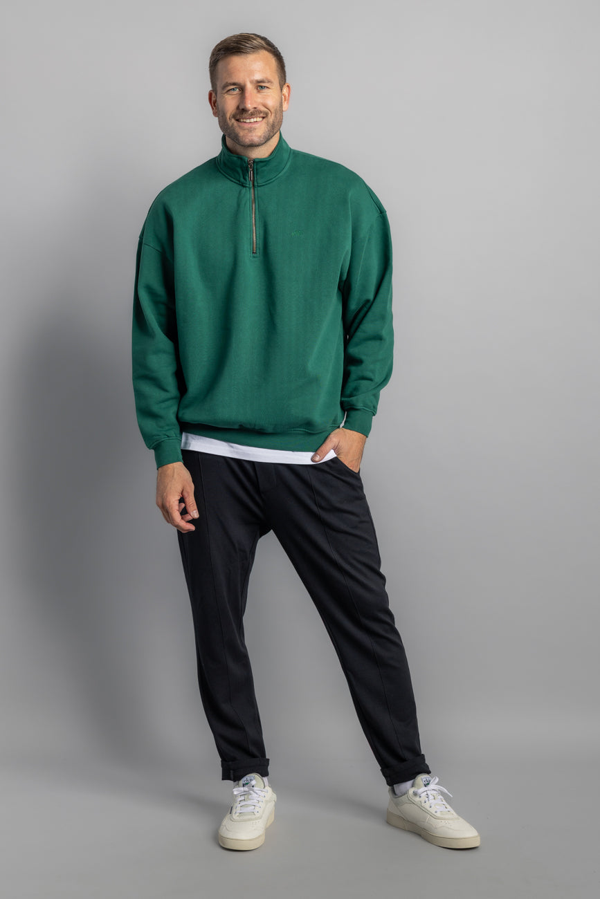 Quarter Zip Sweater Oversized aus Bio Baumwolle von Dirts