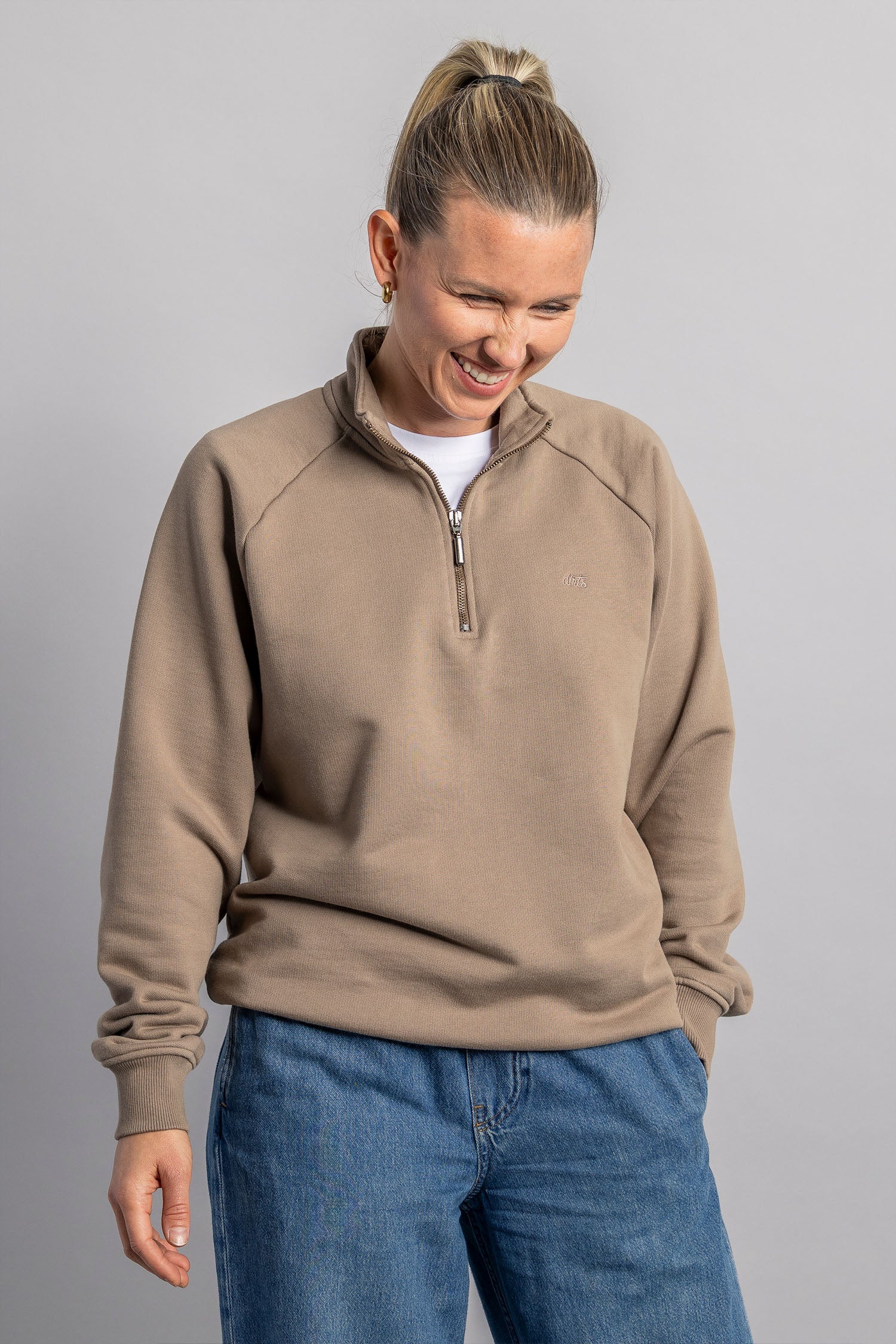 Quarter Zip Raglan aus Bio Baumwolle von Dirts